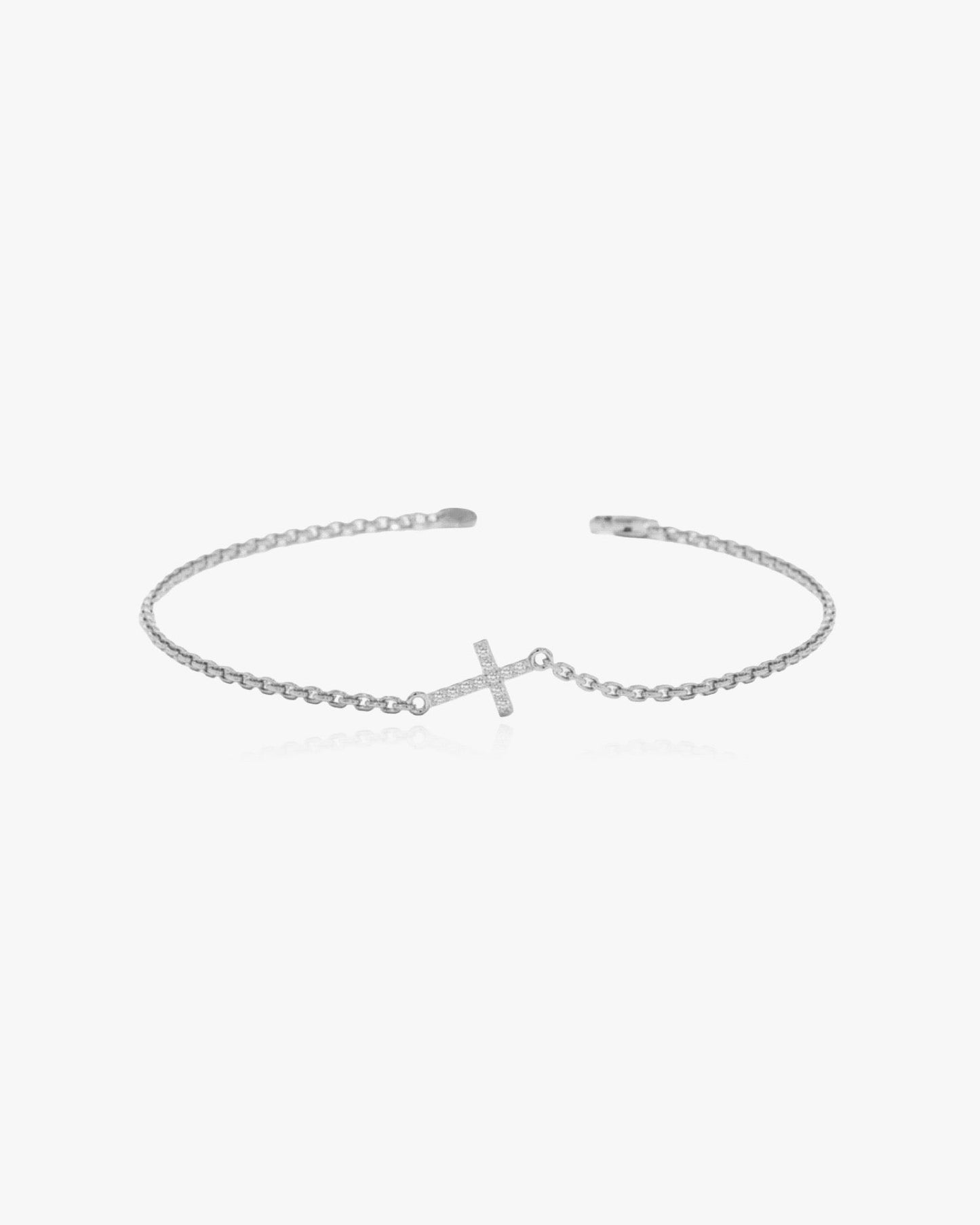 Dainty Cross Bracelet - AYUNA