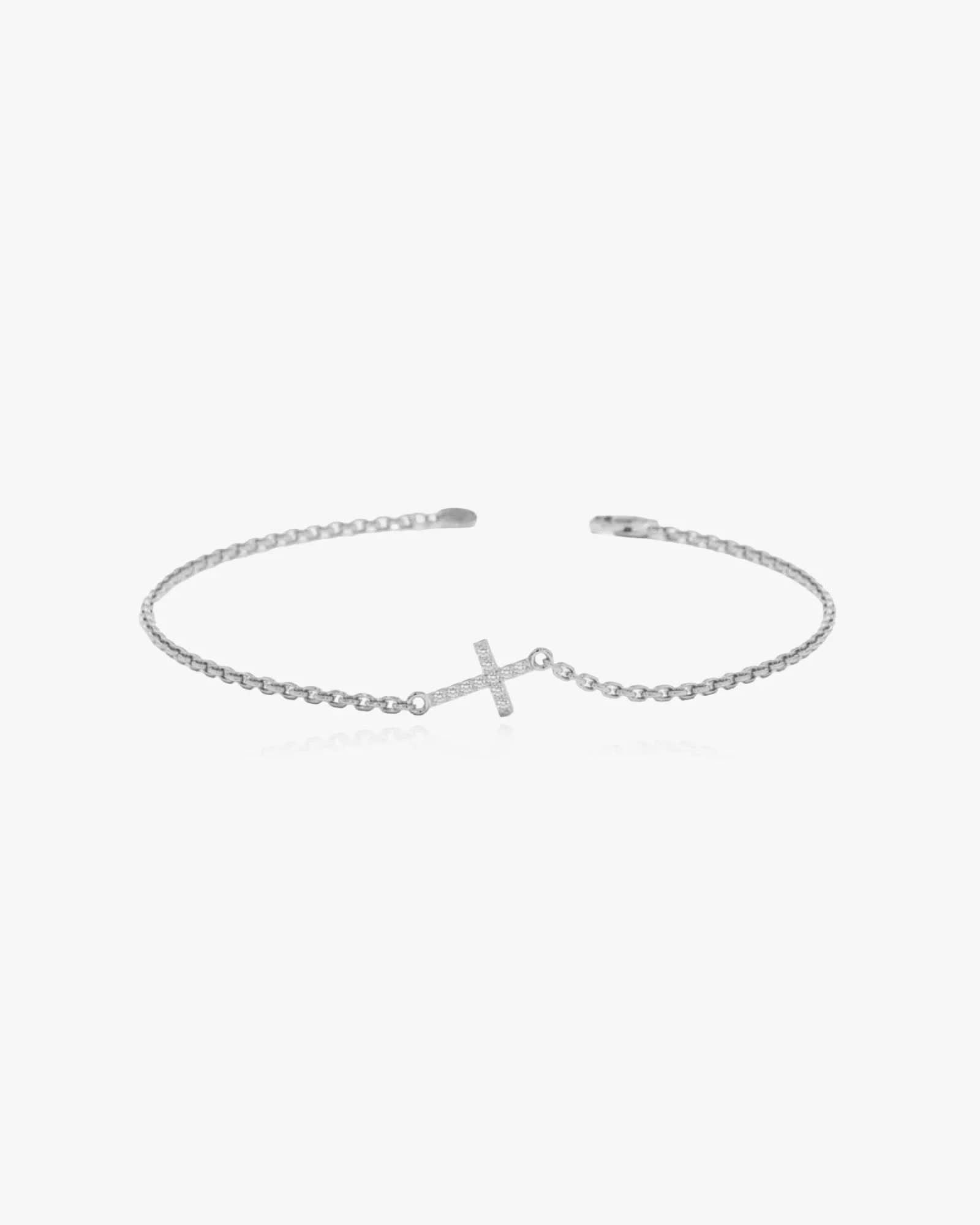 Dainty Cross Bracelet - AYUNA