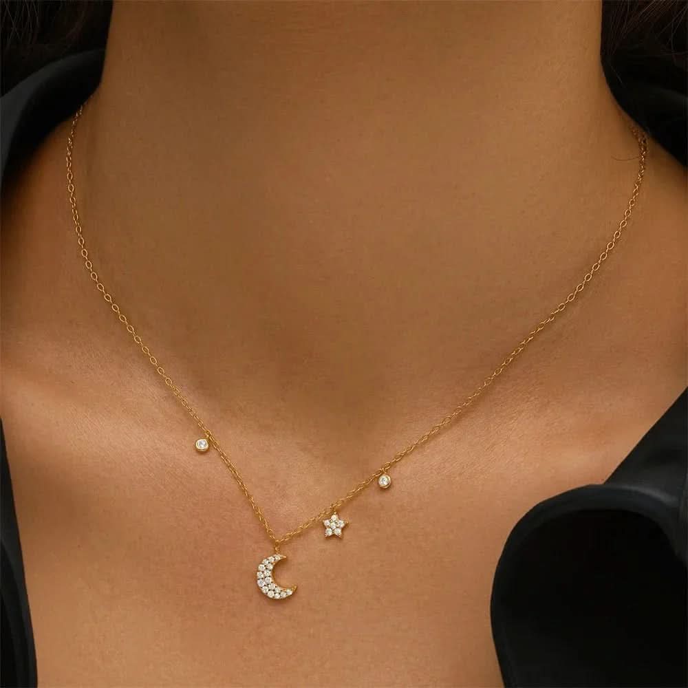 Dainty Moon Necklace - AYUNA