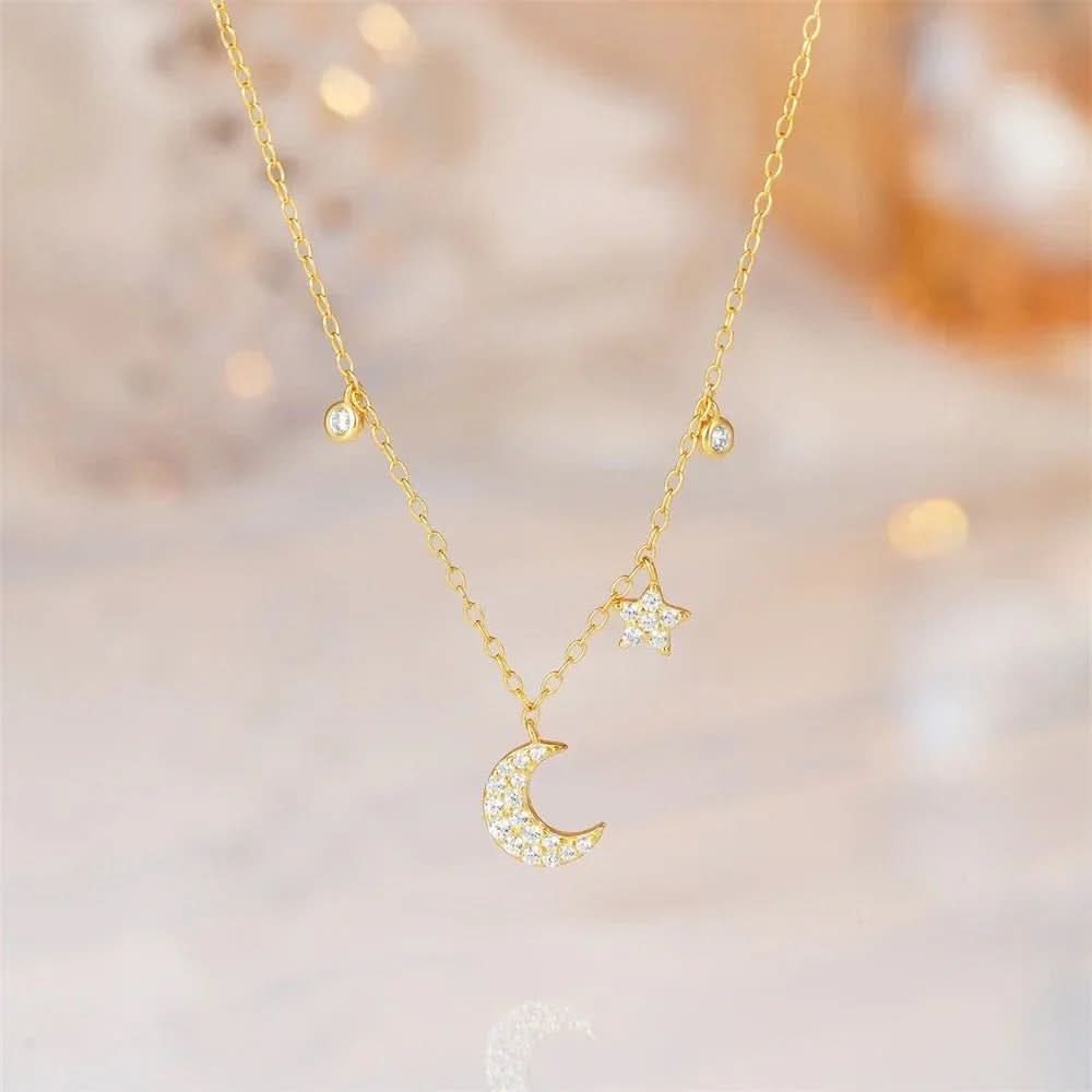 Dainty Moon Necklace - AYUNA