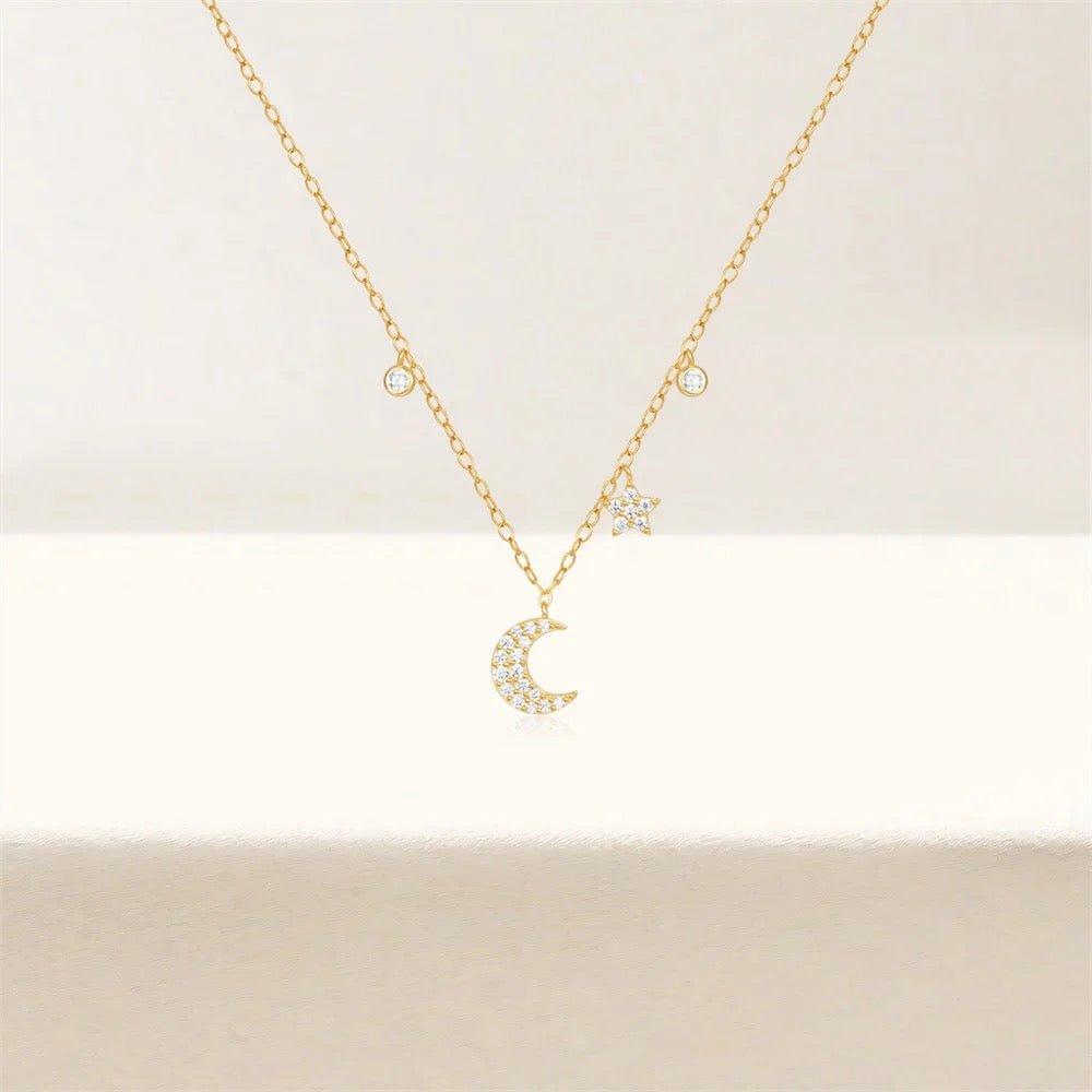 Dainty Moon Necklace - AYUNA
