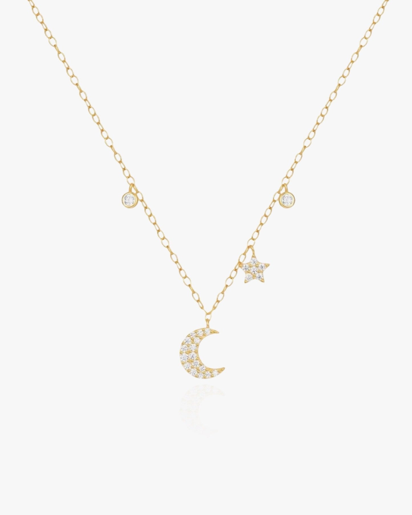 Dainty Moon Necklace - AYUNA