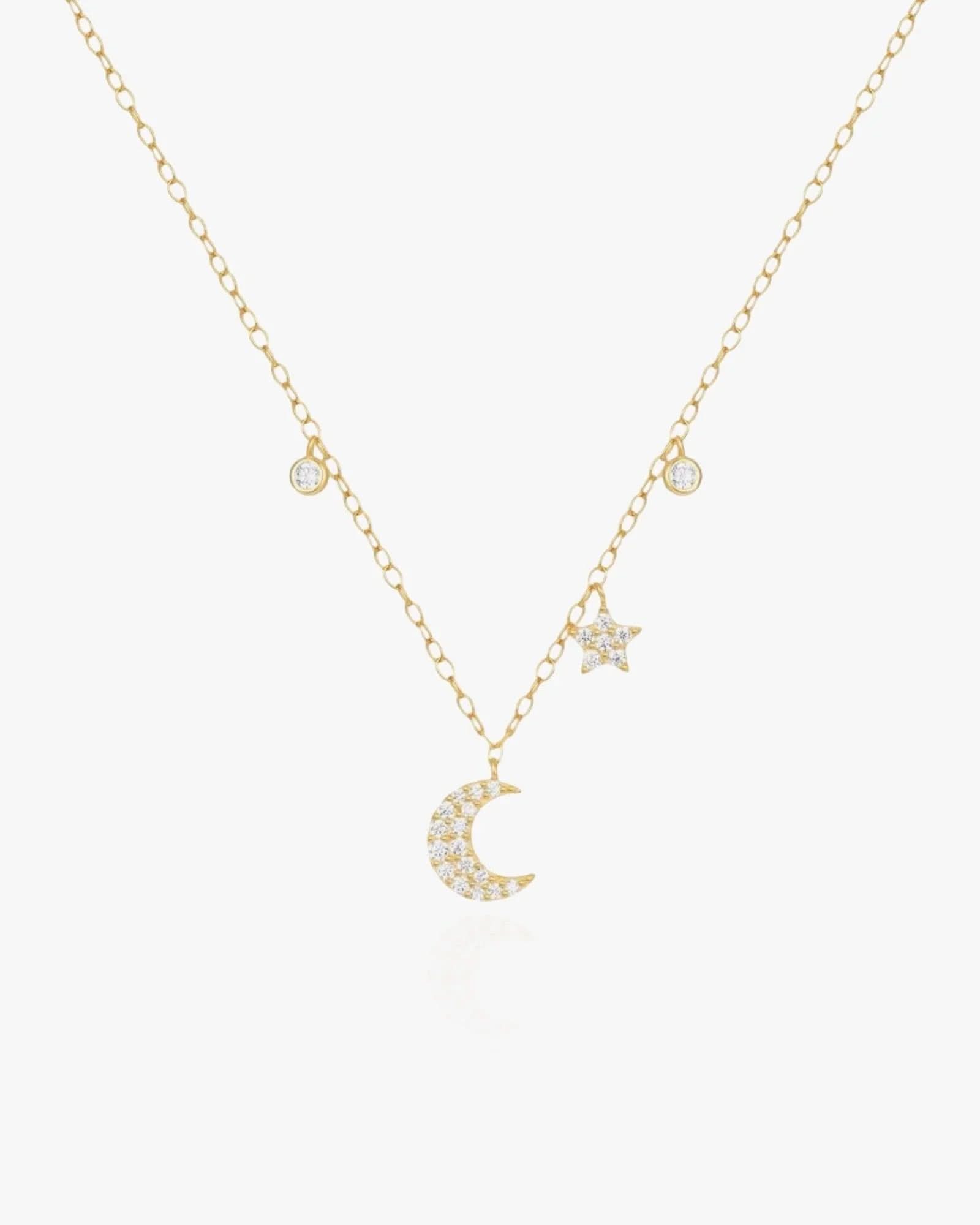 Dainty Moon Necklace - AYUNA