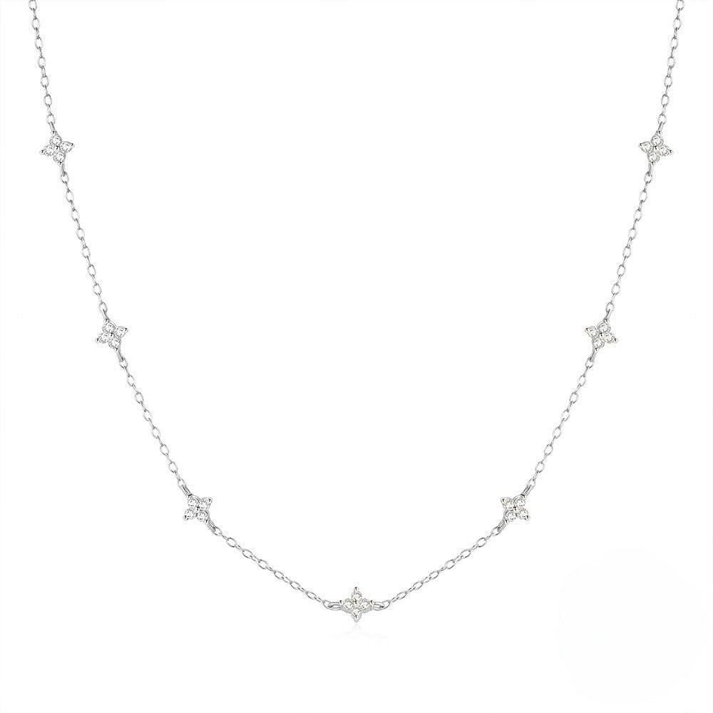 Dainty Necklace with Stars - AYUNA