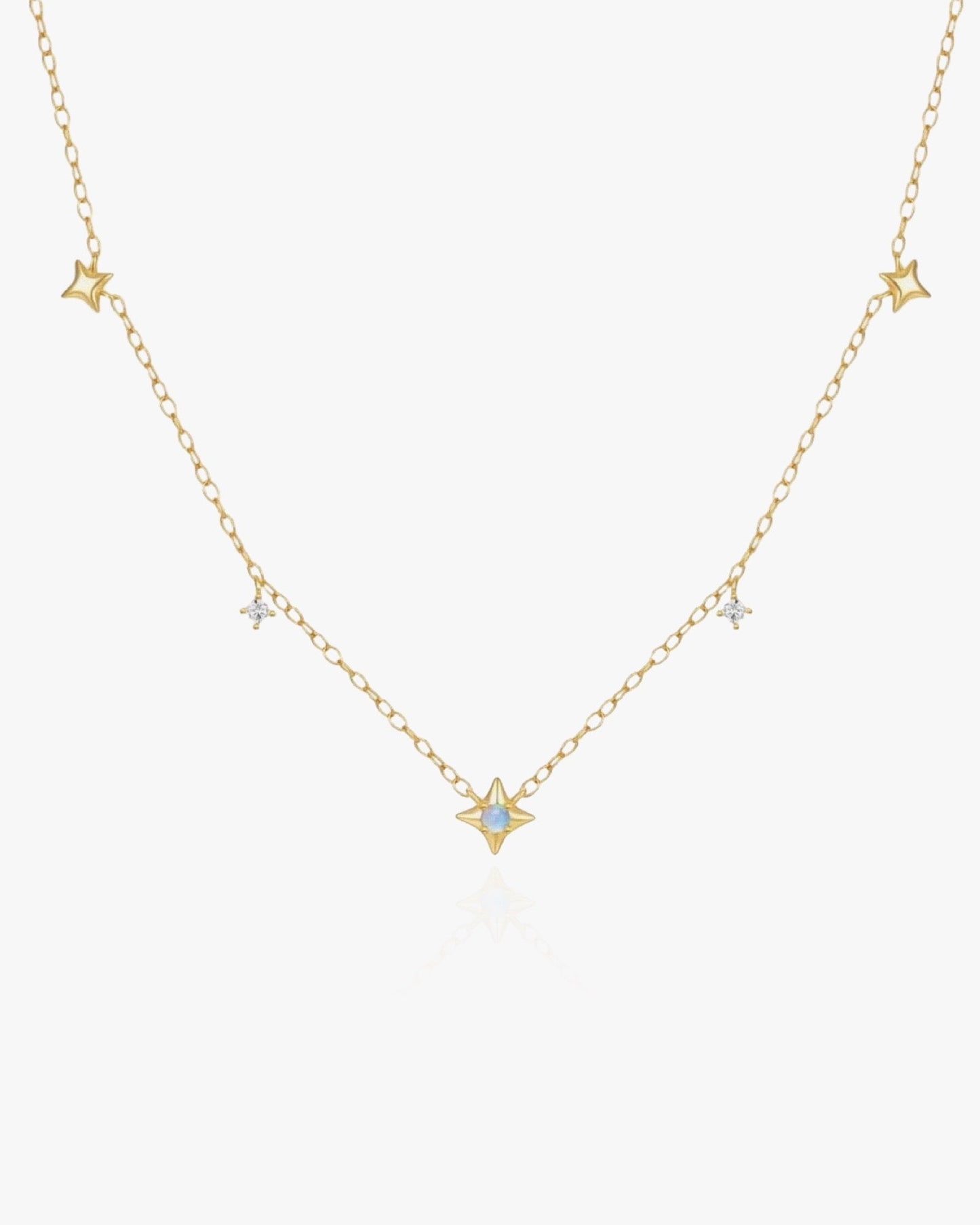 Dainty Necklace with Stars - AYUNA