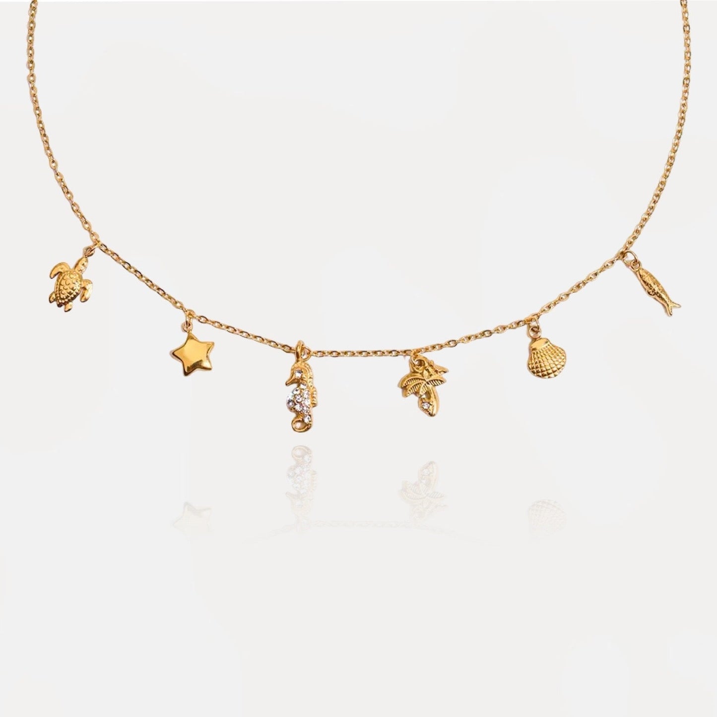Dainty Summer Charms Necklace - AYUNA