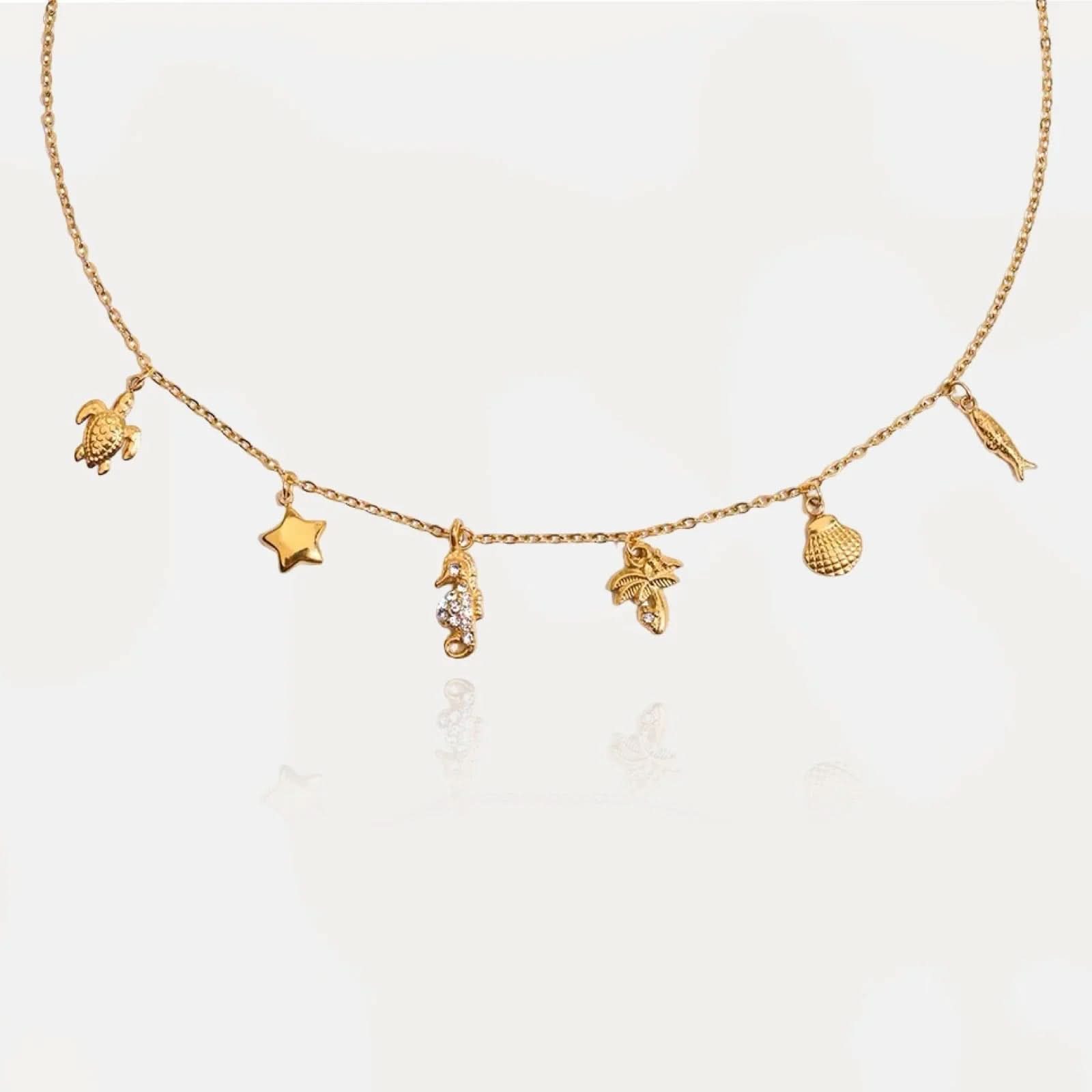 Dainty Summer Charms Necklace - AYUNA