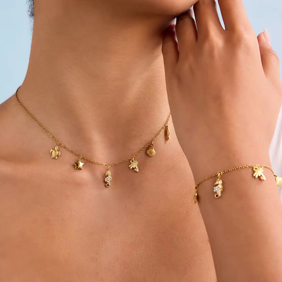 Dainty Summer Charms Necklace - AYUNA