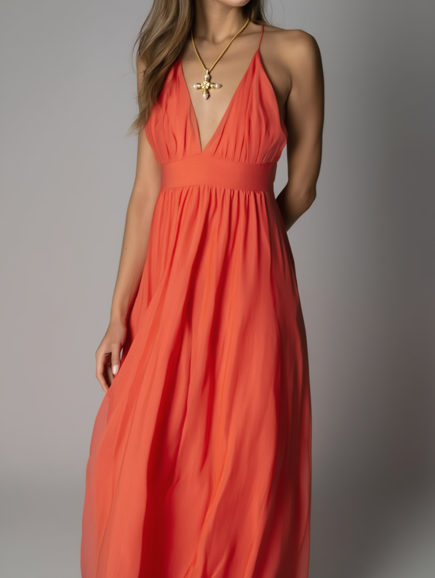 Molten Cross Necklace