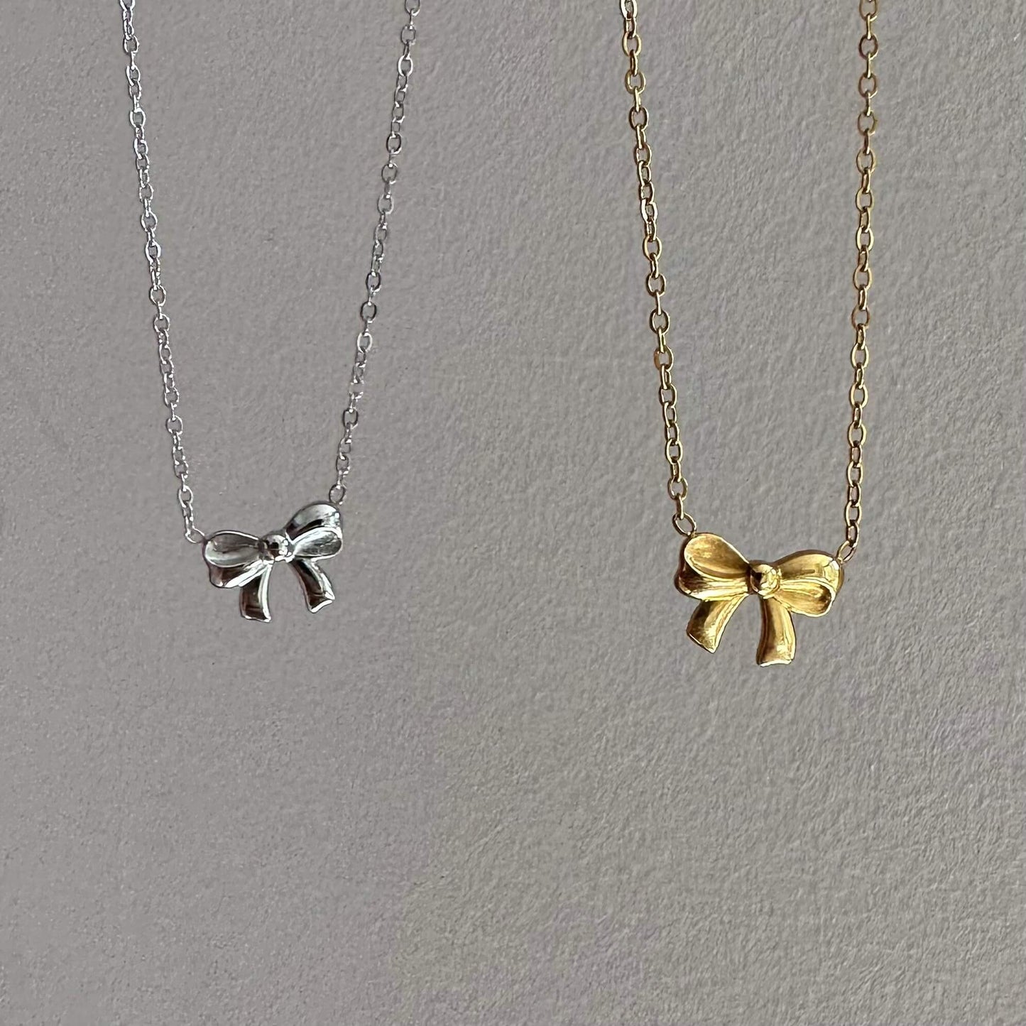 Delicate Bow Tie Necklace - AYUNA