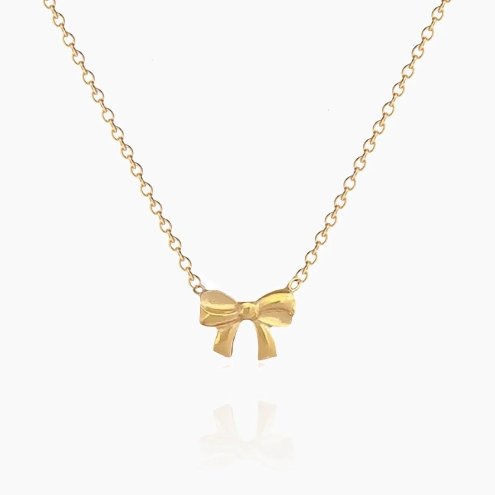 Delicate Bow Tie Necklace - AYUNA