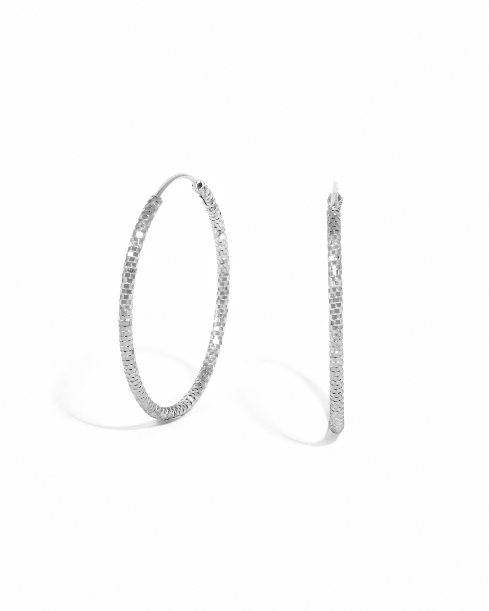 Diamond Cut Hoops - AYUNA