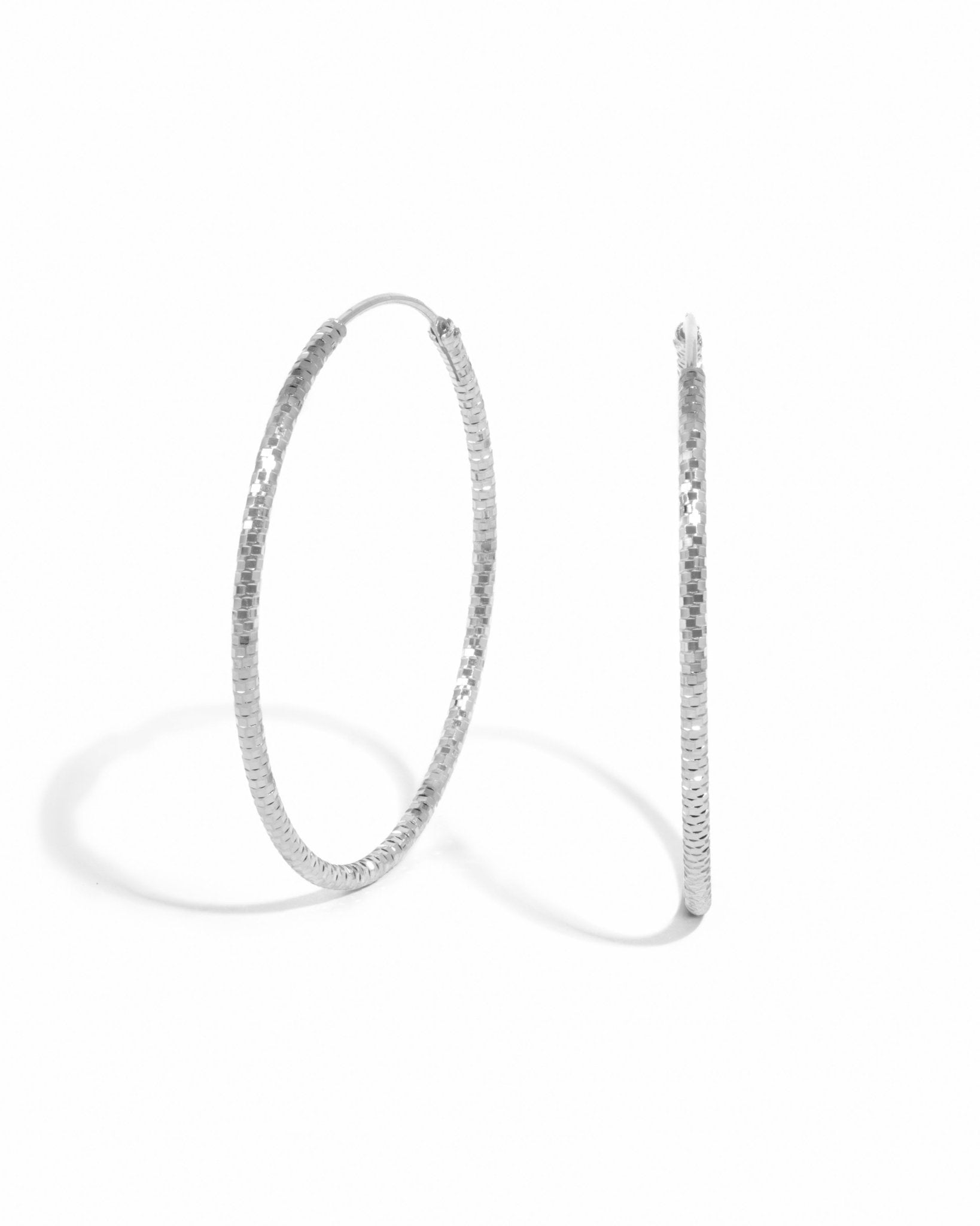 Diamond Cut Hoops - AYUNA