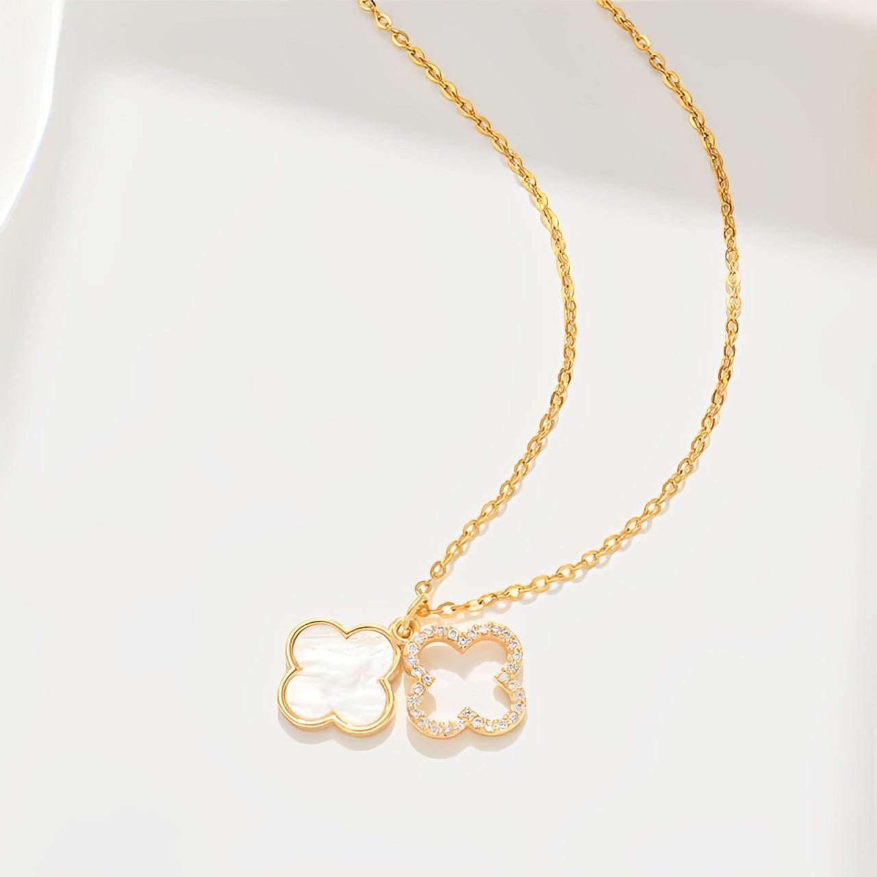 Double Clover Necklace - AYUNA