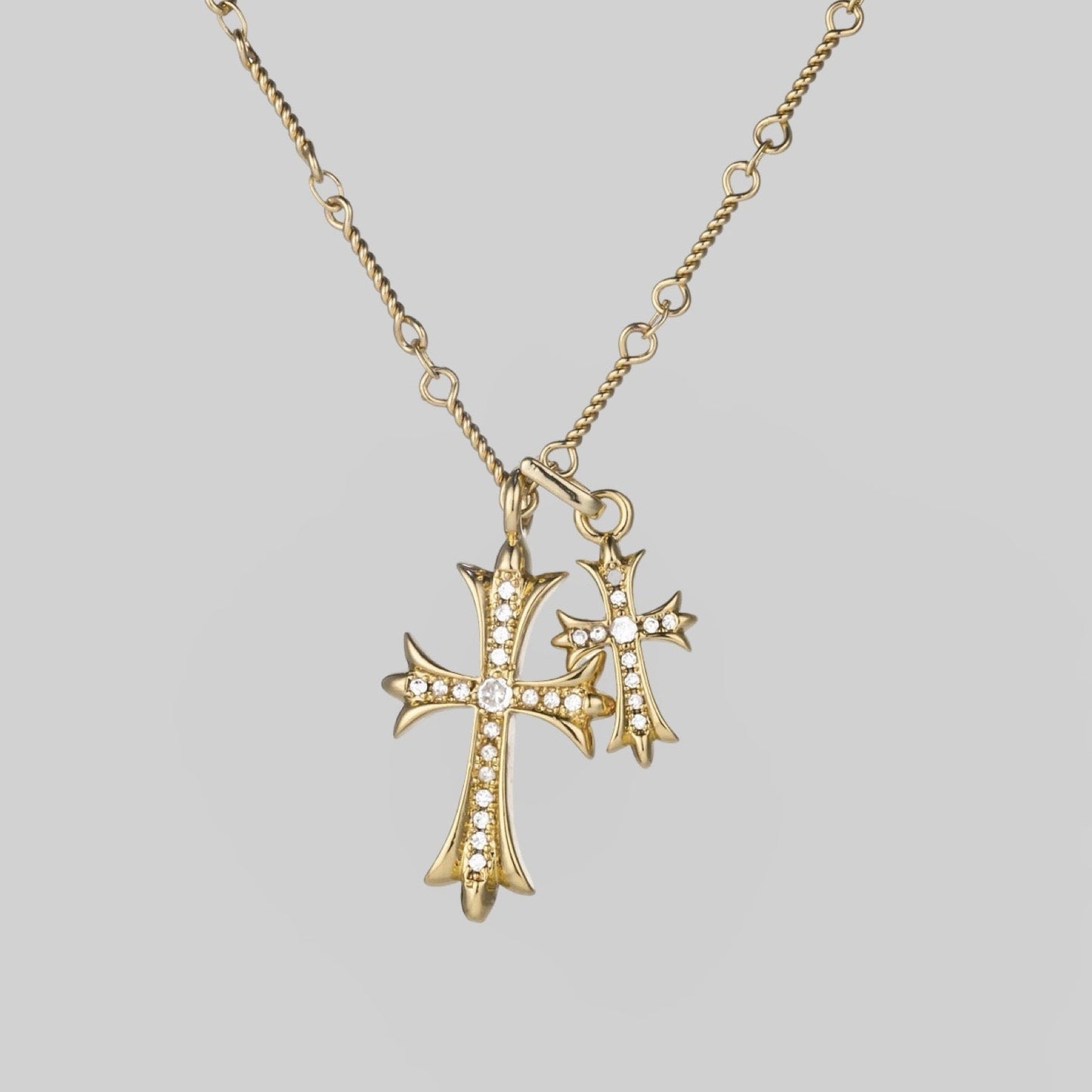 Double Cross Necklace - AYUNA