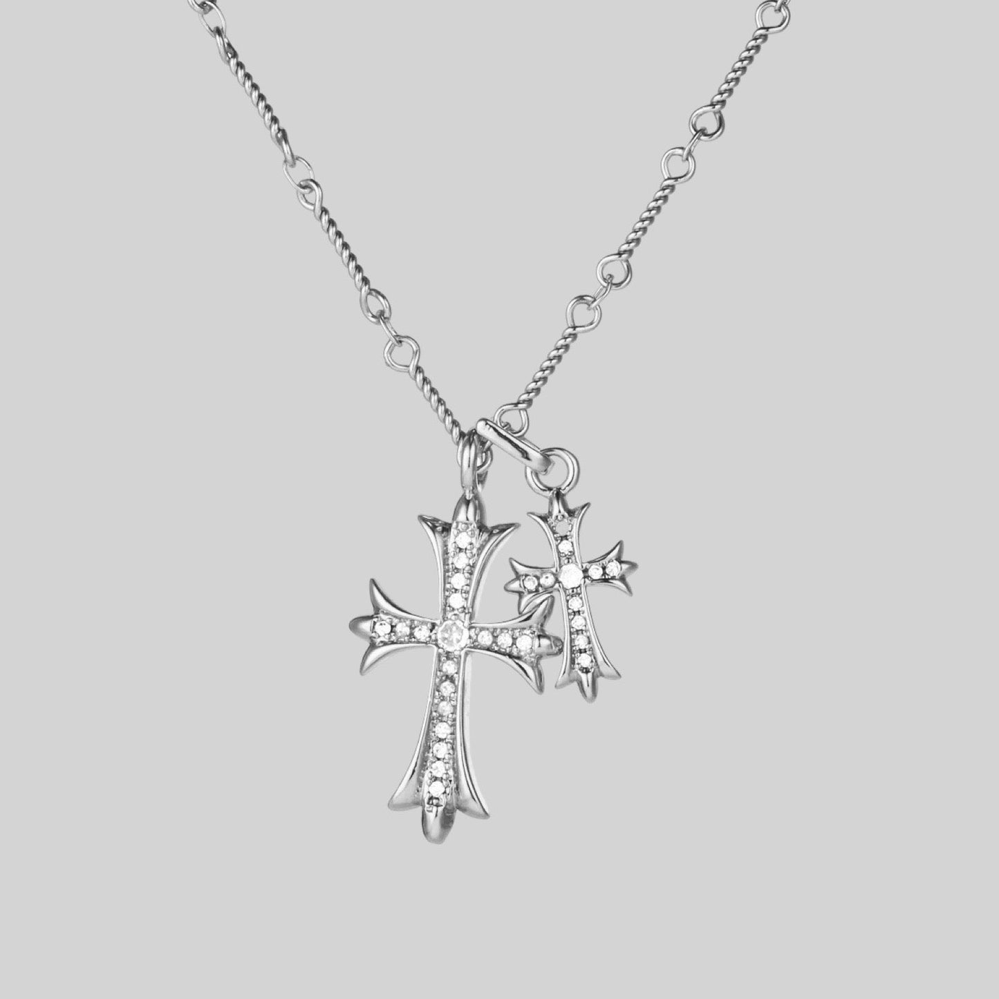 Double Cross Necklace - AYUNA