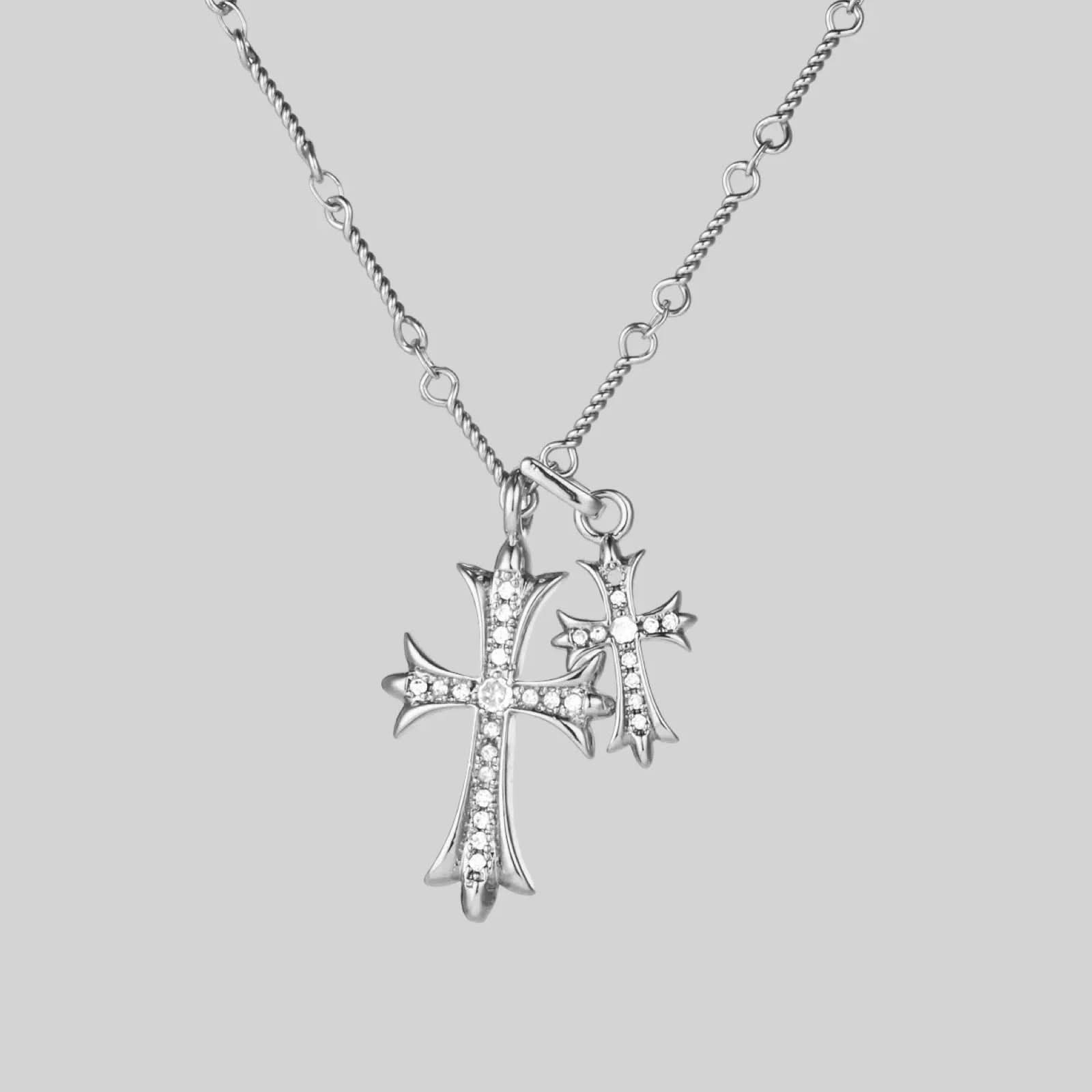 Double Cross Necklace - AYUNA