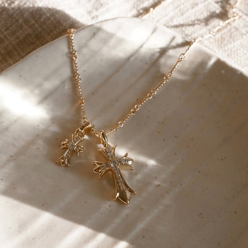 Double Cross Necklace - AYUNA