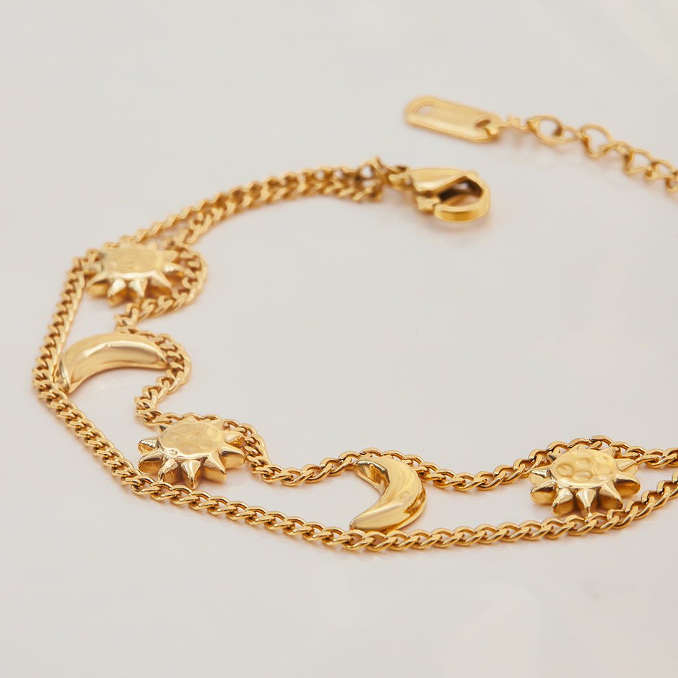 Double Sun And Moon Bracelet - AYUNA