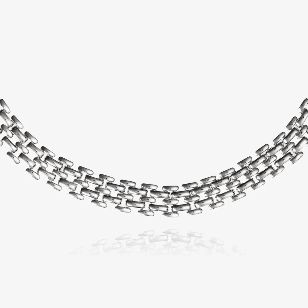 Elevated Mesh Chain Choker - AYUNA
