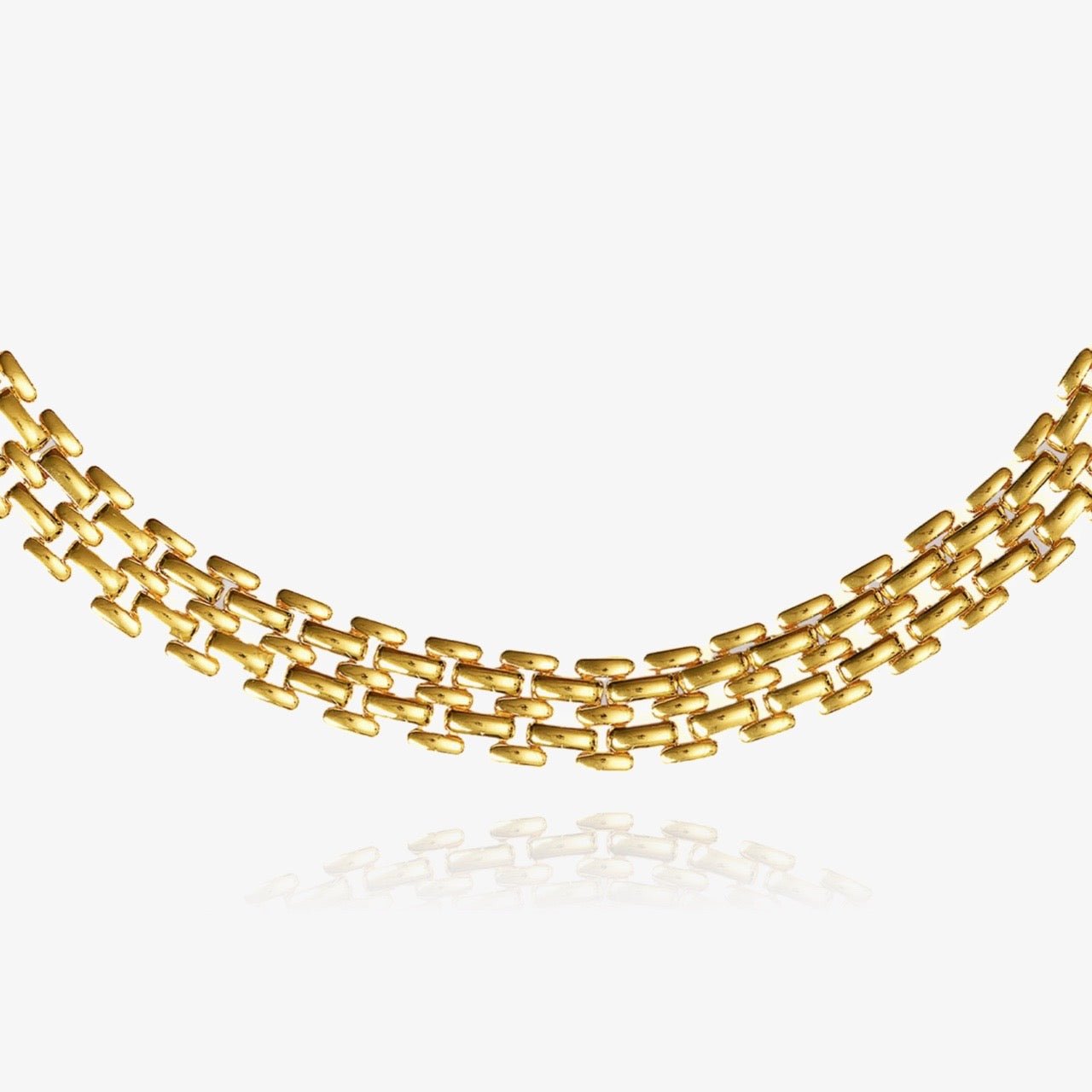 Elevated Mesh Chain Choker - AYUNA