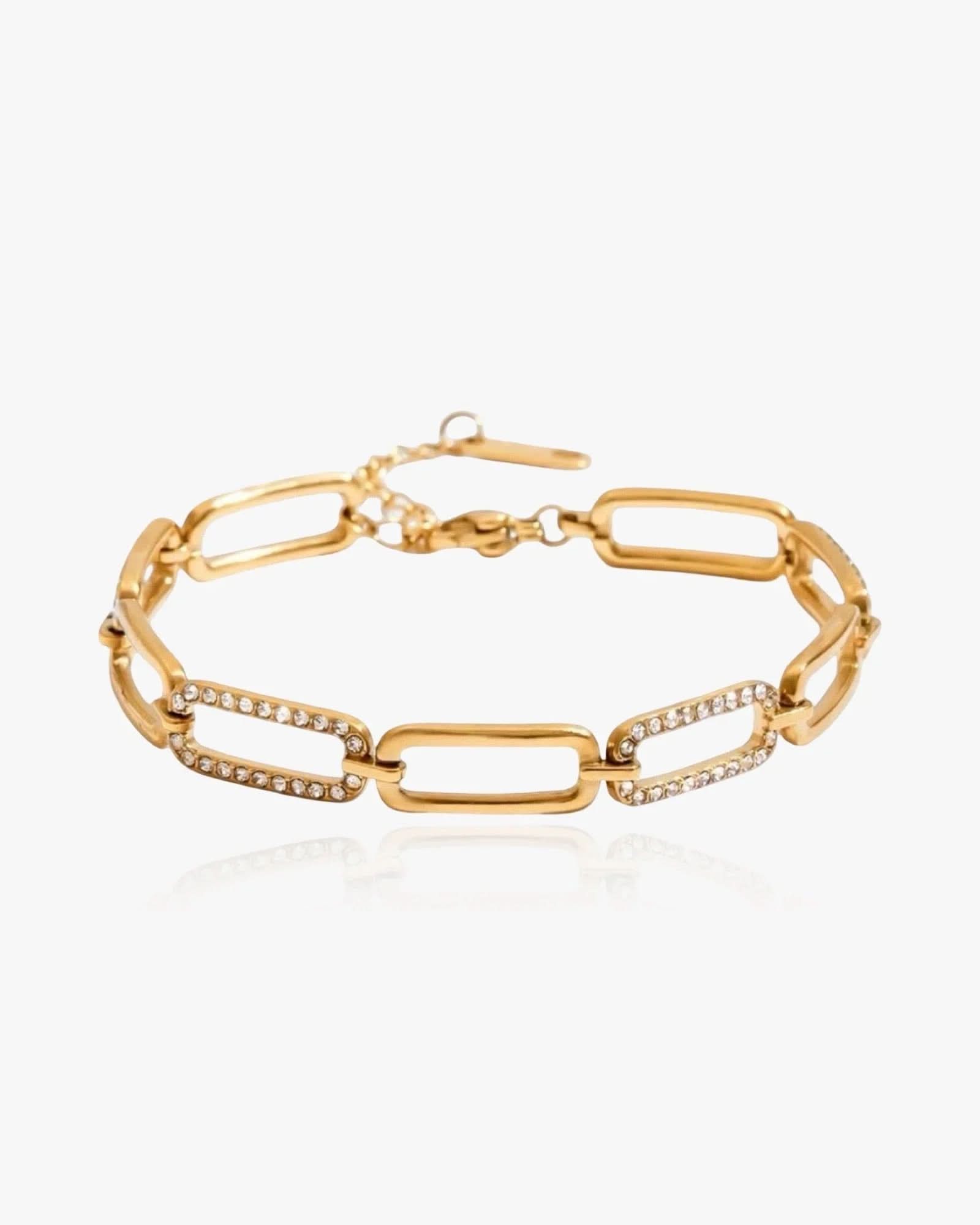 Elevated Paperclip Chain Bracelet - AYUNA