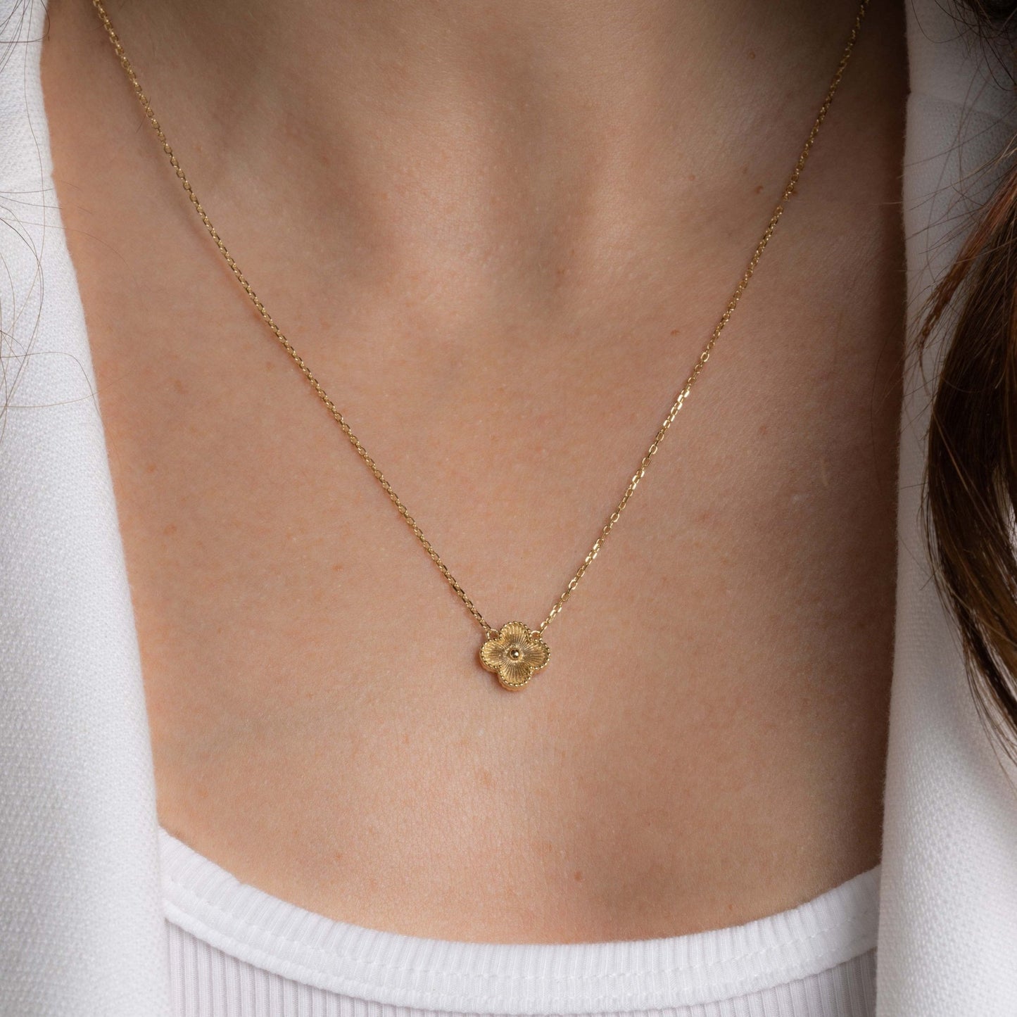 Ella Four Leaf Clover Necklace - AYUNA