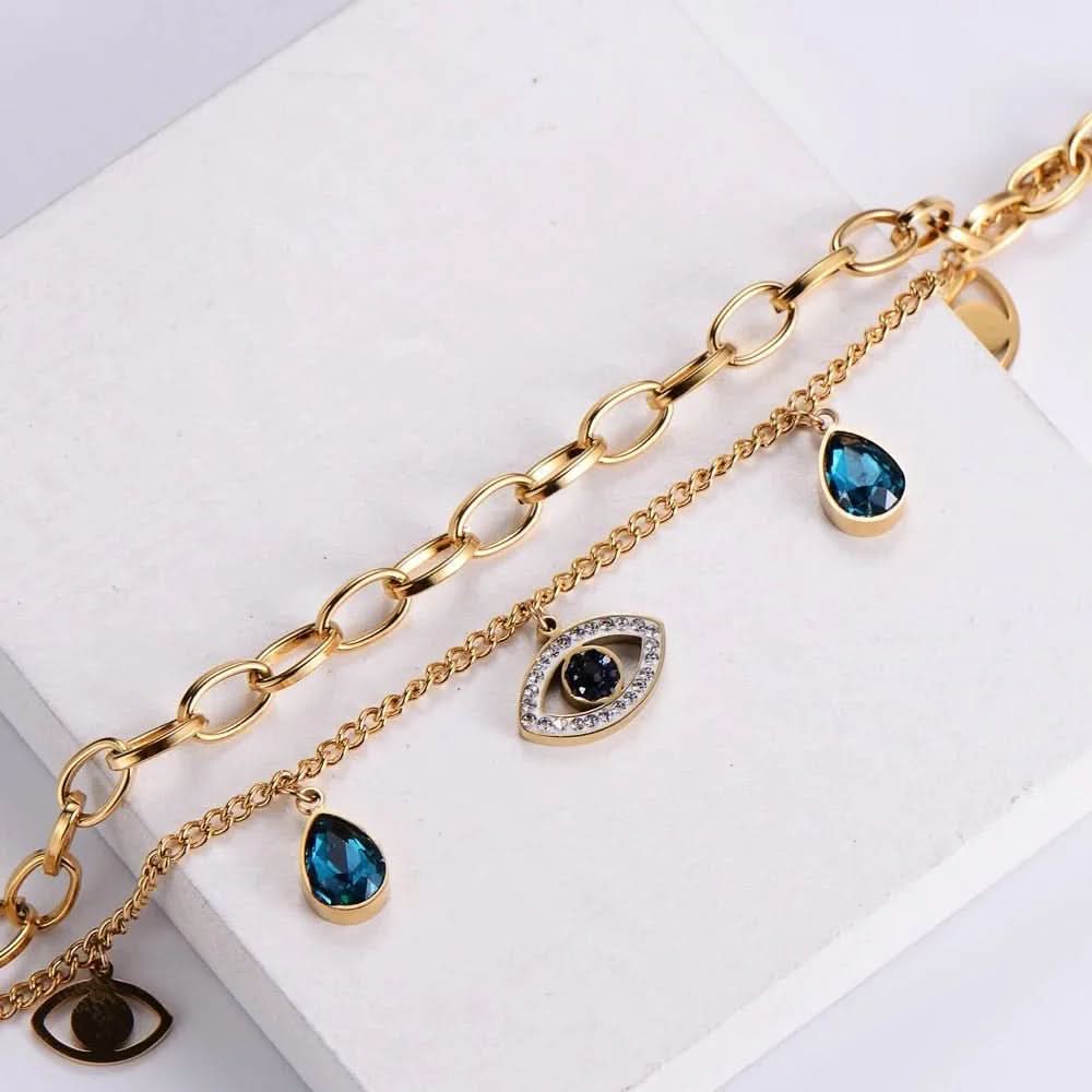 Evil Eye Crystal Bracelet - AYUNA