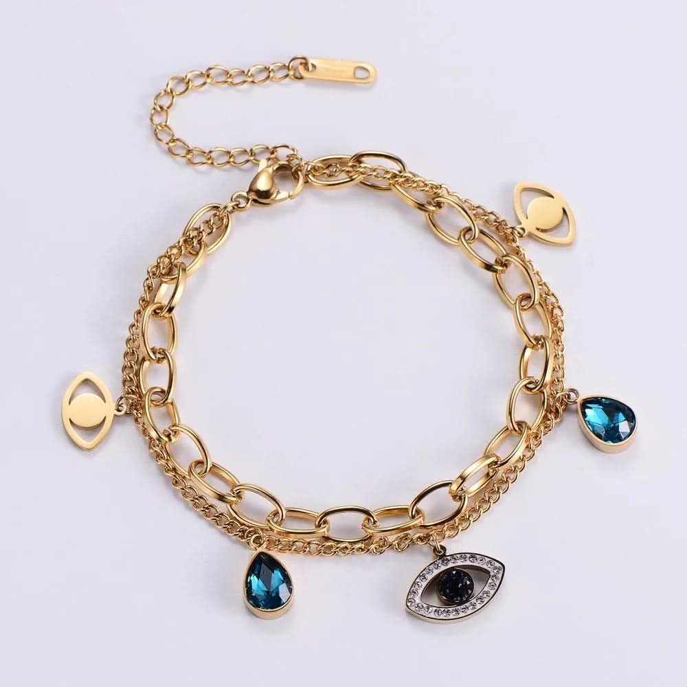 Evil Eye Crystal Bracelet - AYUNA