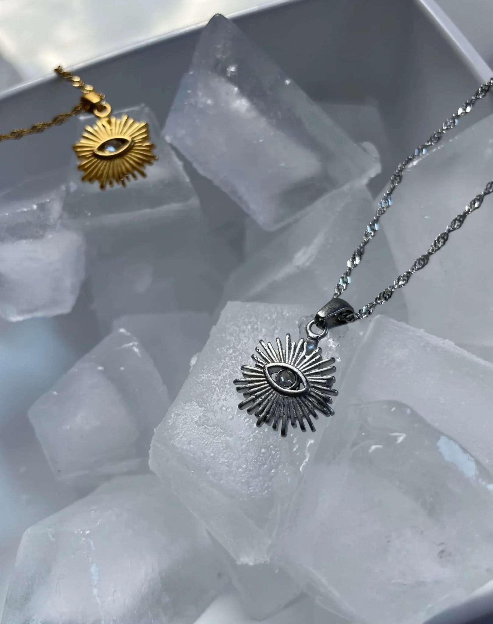 Evil Eye Sun Necklace - AYUNA