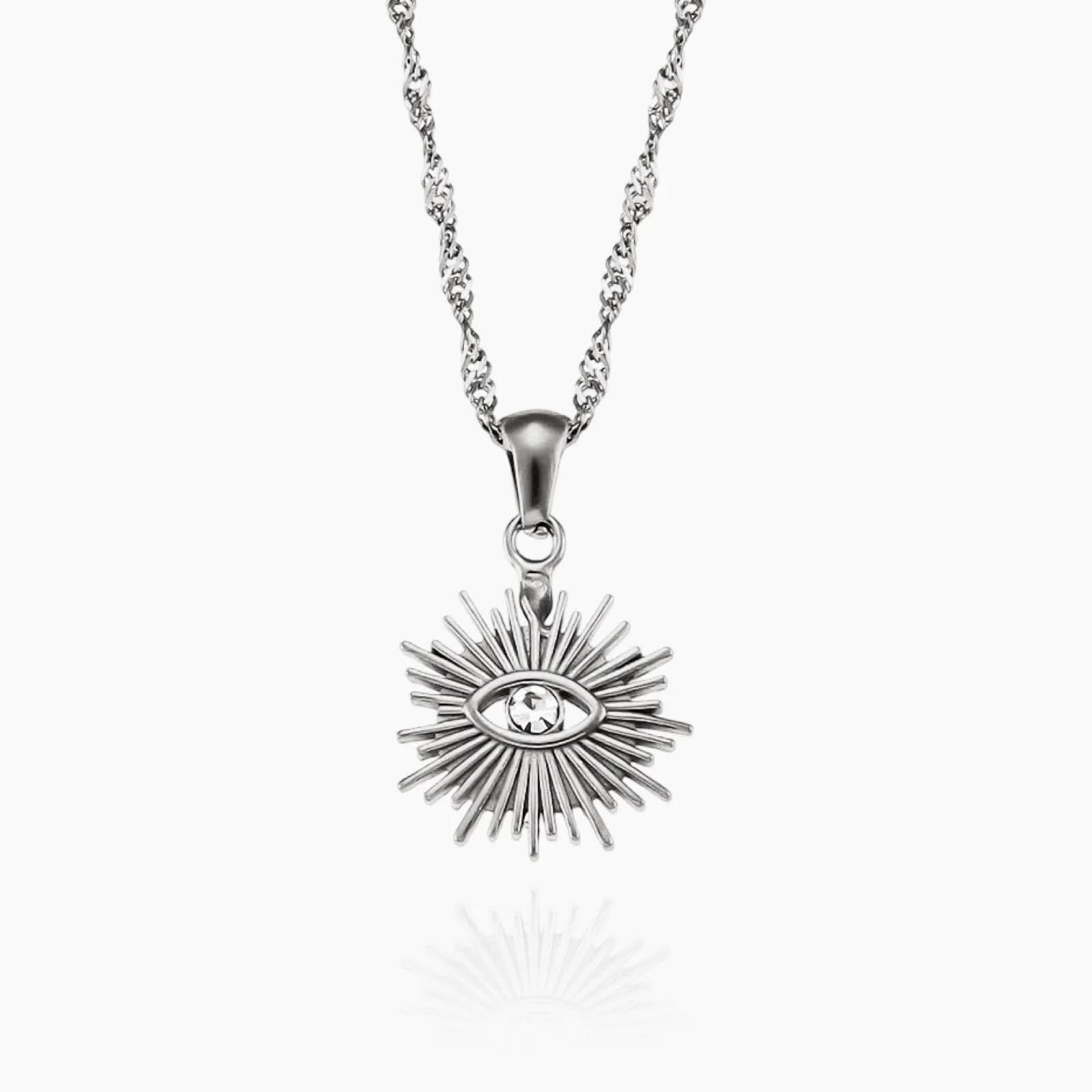 Evil Eye Sun Necklace - AYUNA