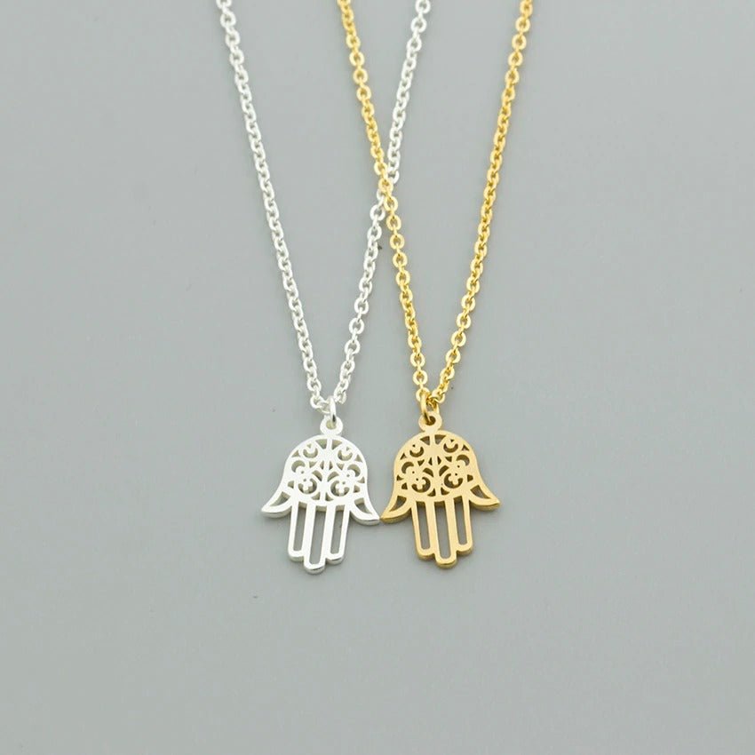Hamsa Hand Necklace - AYUNA