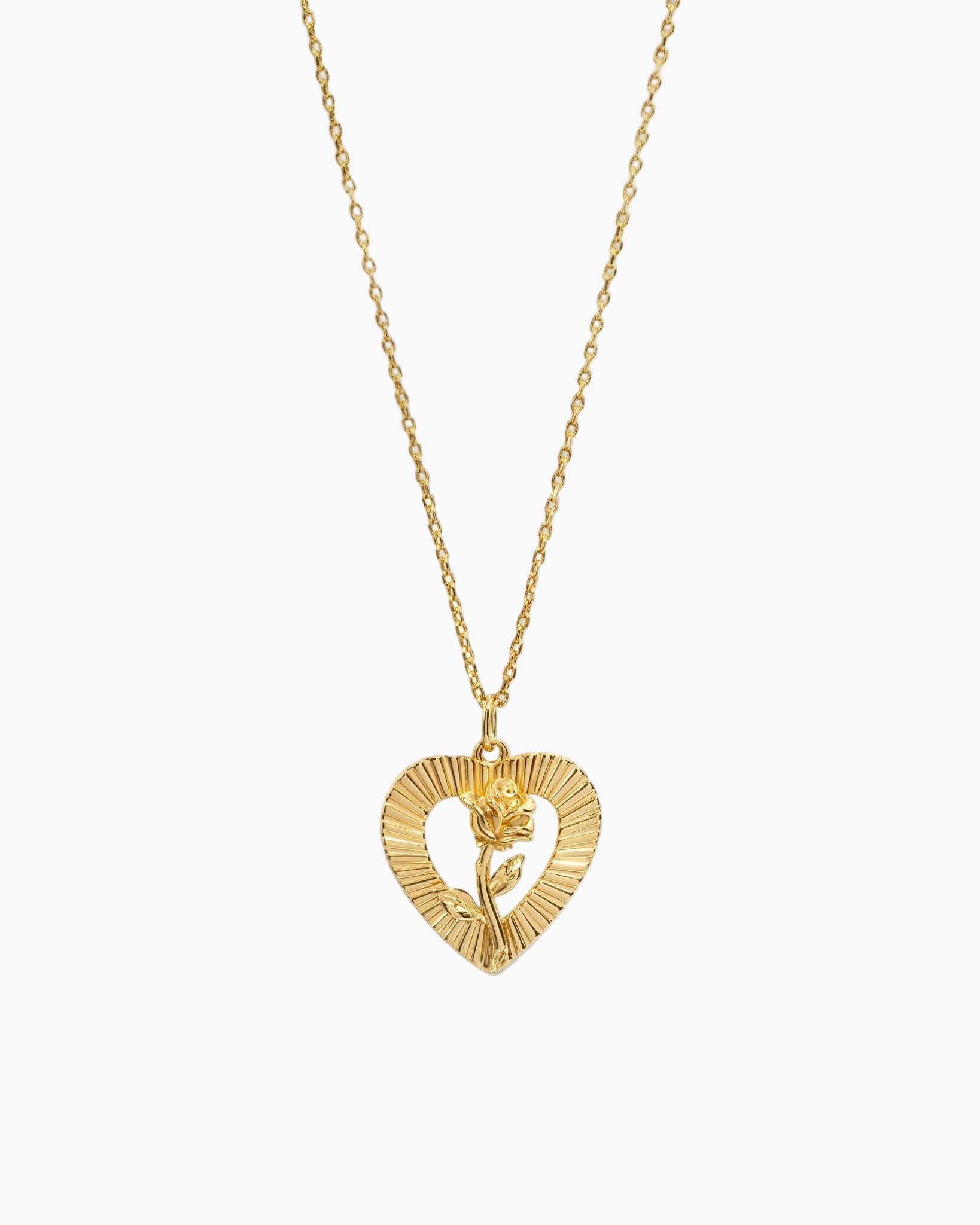 Heart Rose Necklace - AYUNA