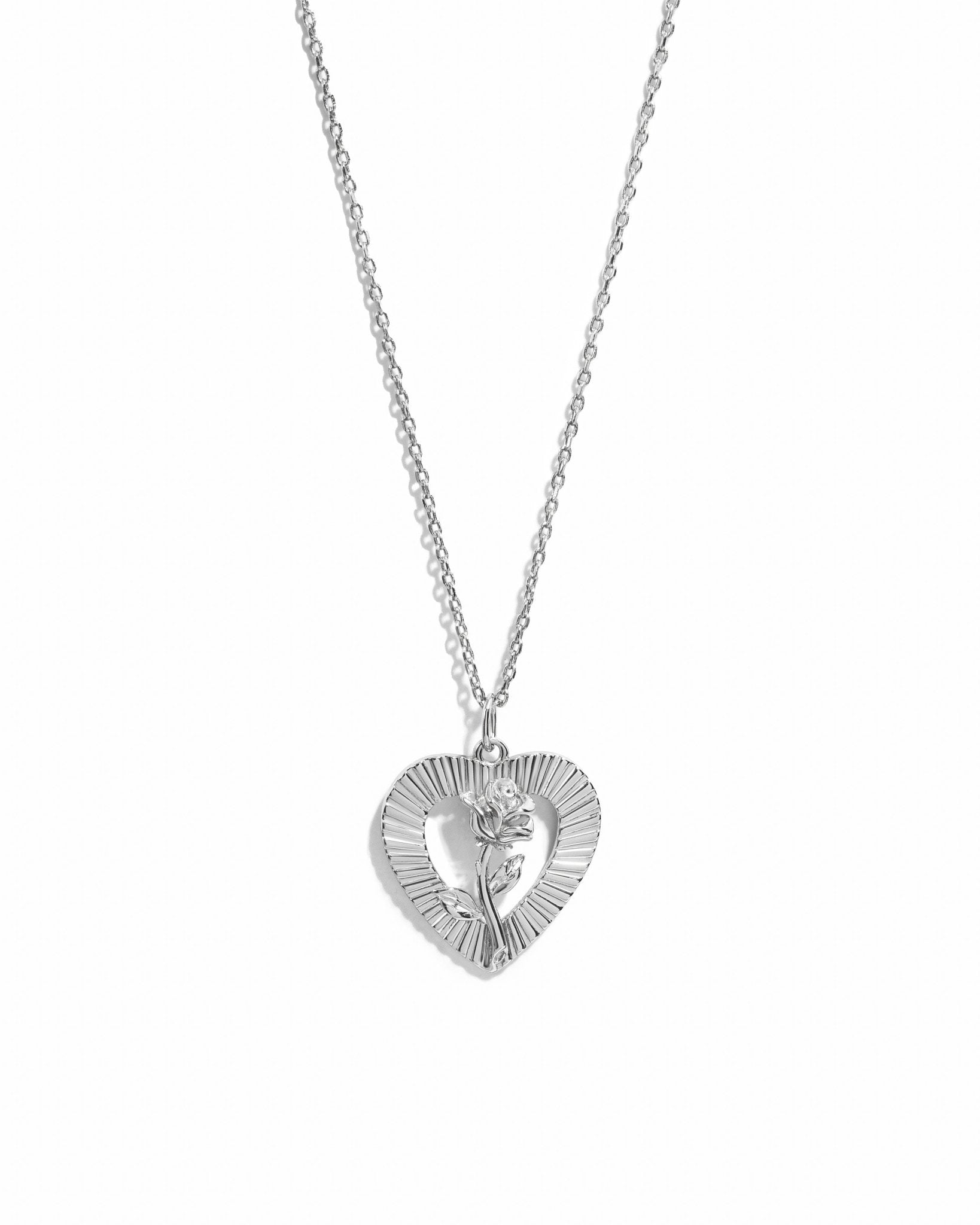 Heart Rose Necklace - AYUNA