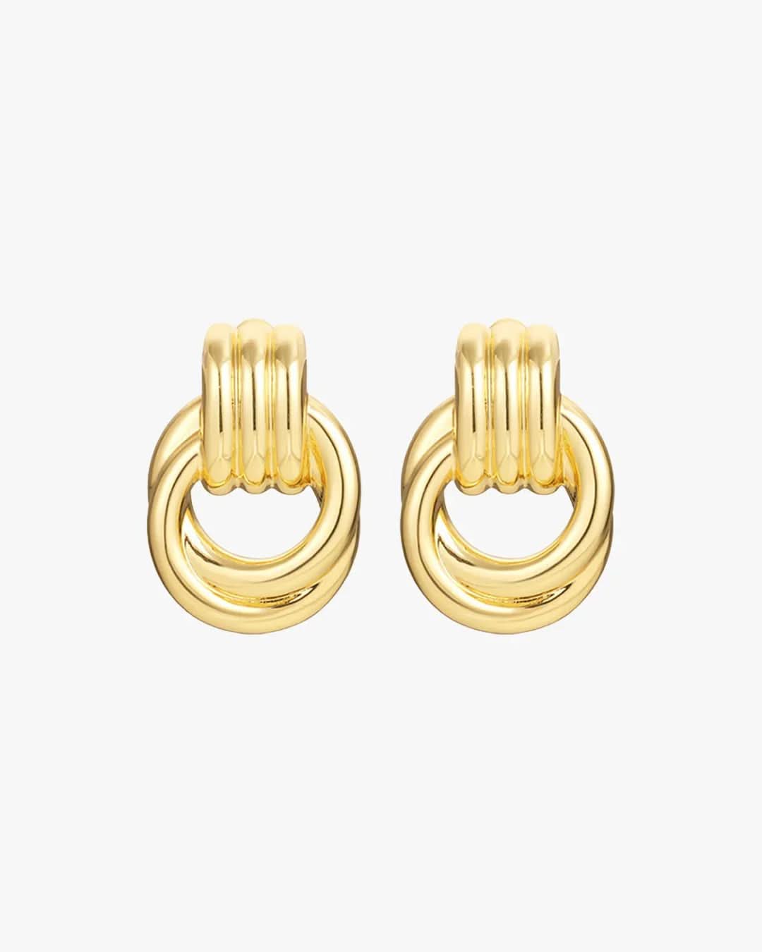 Jacquie Earrings - Gold - AYUNA