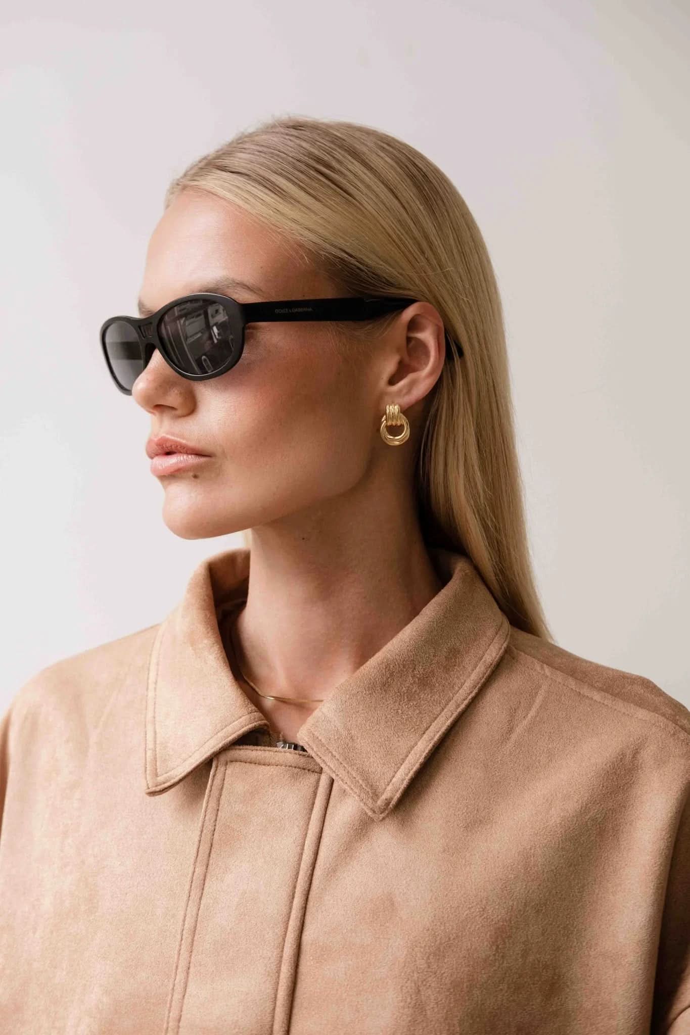 Jacquie Earrings Mini - Gold - AYUNA