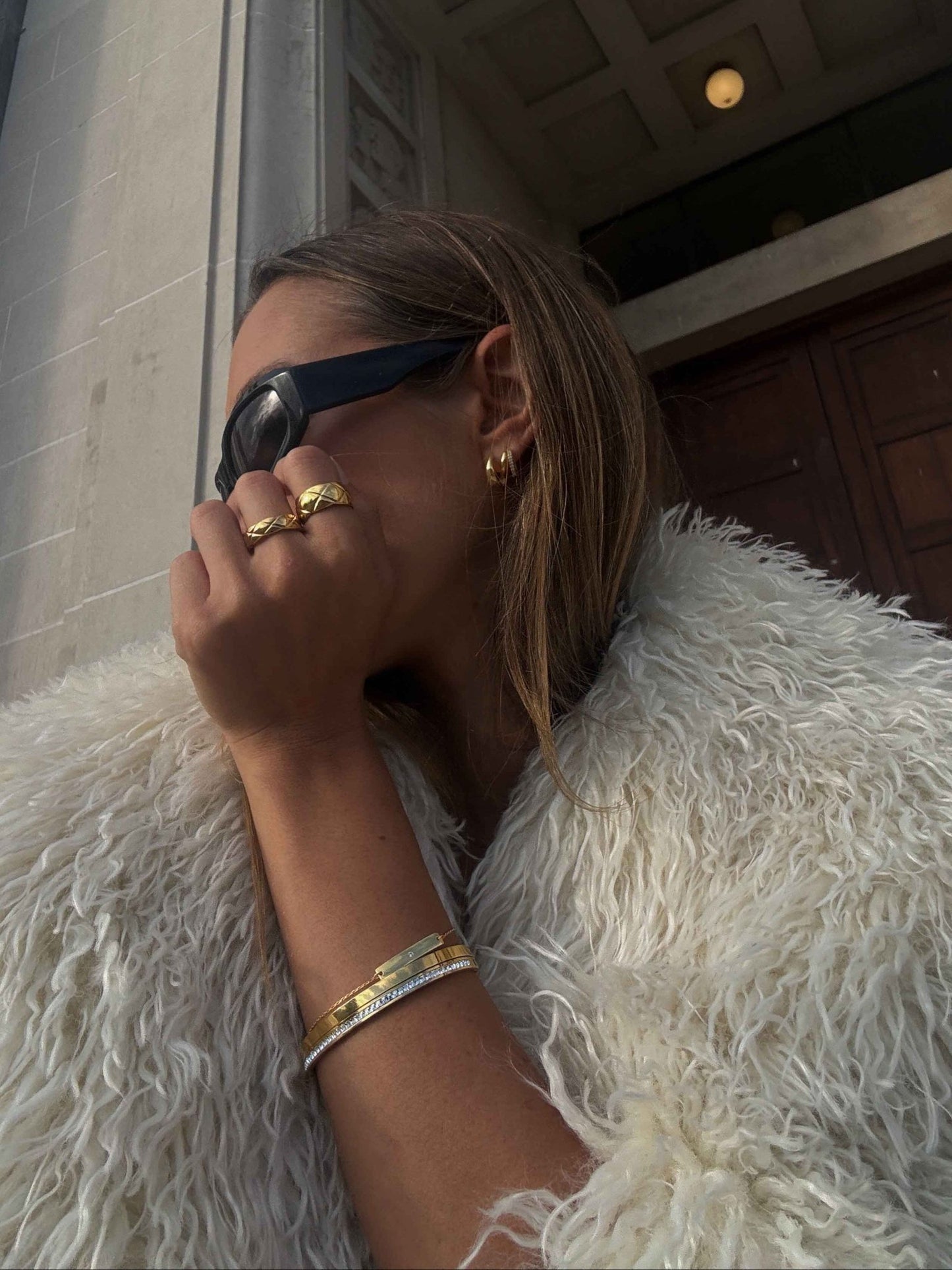 Kelly Ring Thick Band - Gold - AYUNA