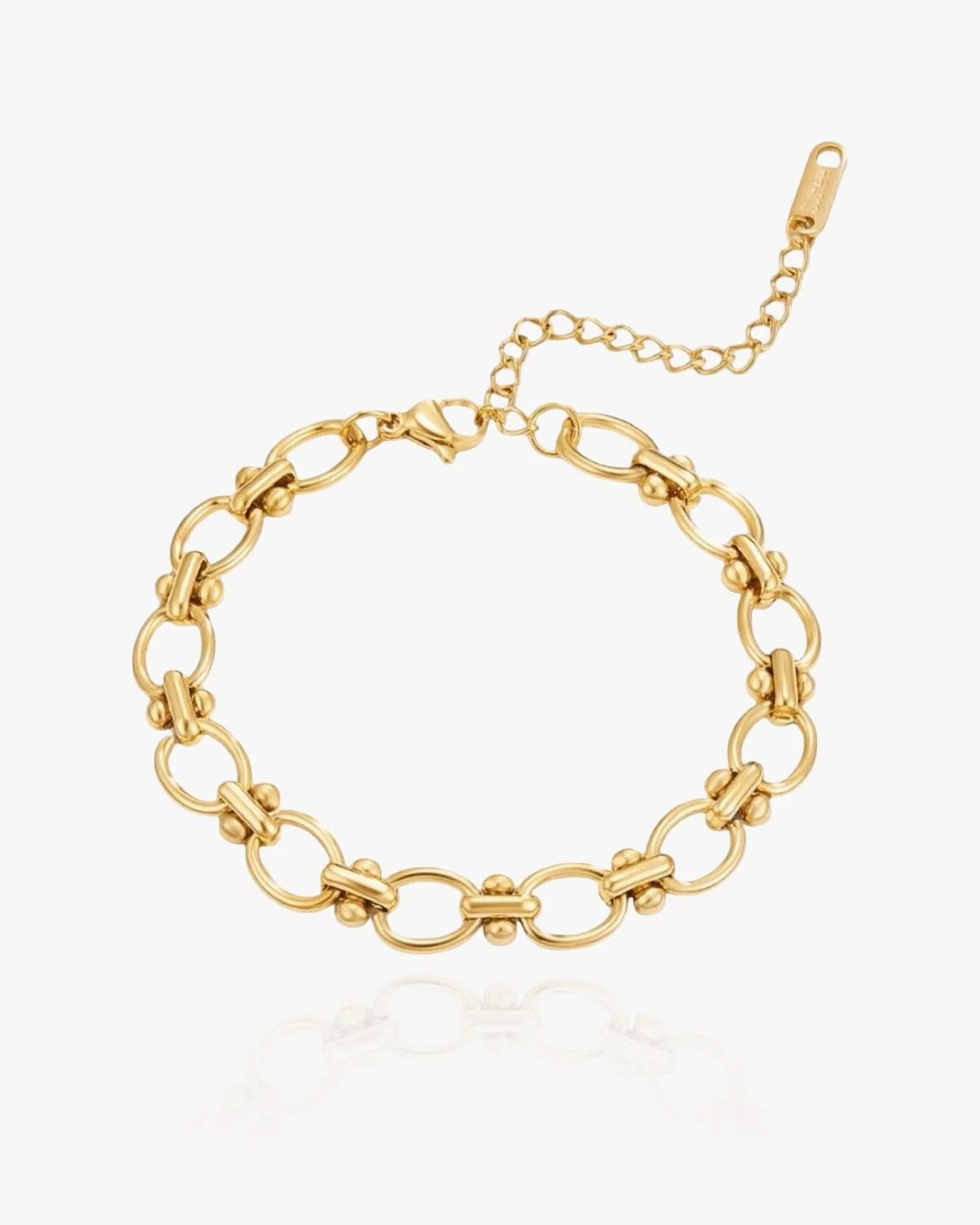 LEAH Round Chain Bracelet - AYUNA