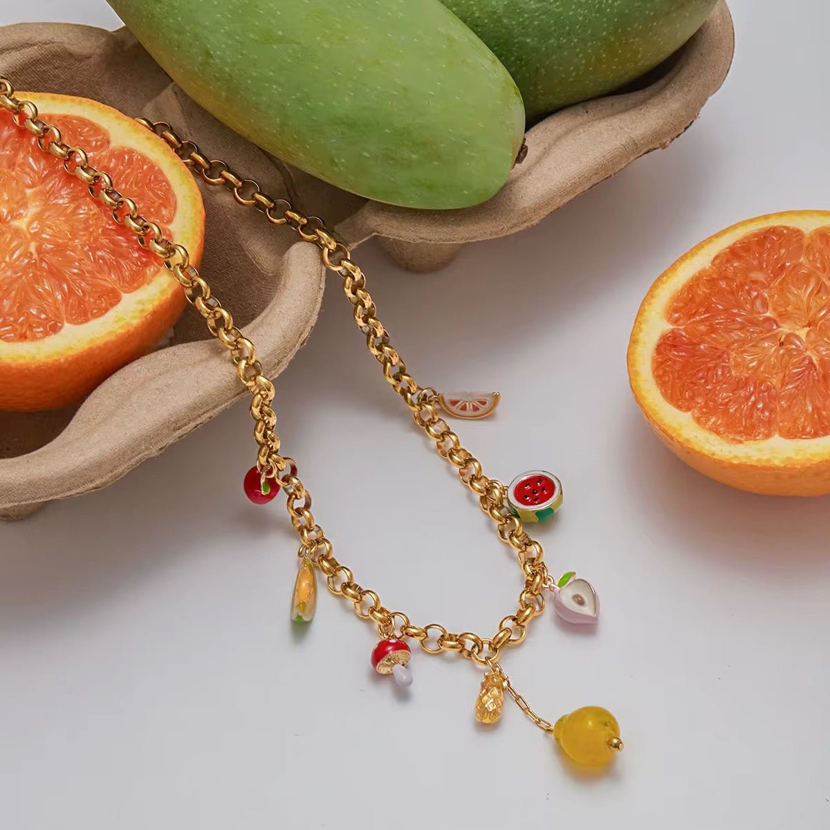 Lemon Charms Necklace - AYUNA