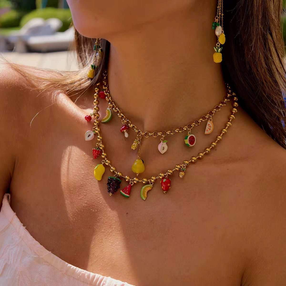 Lemon Charms Necklace - AYUNA