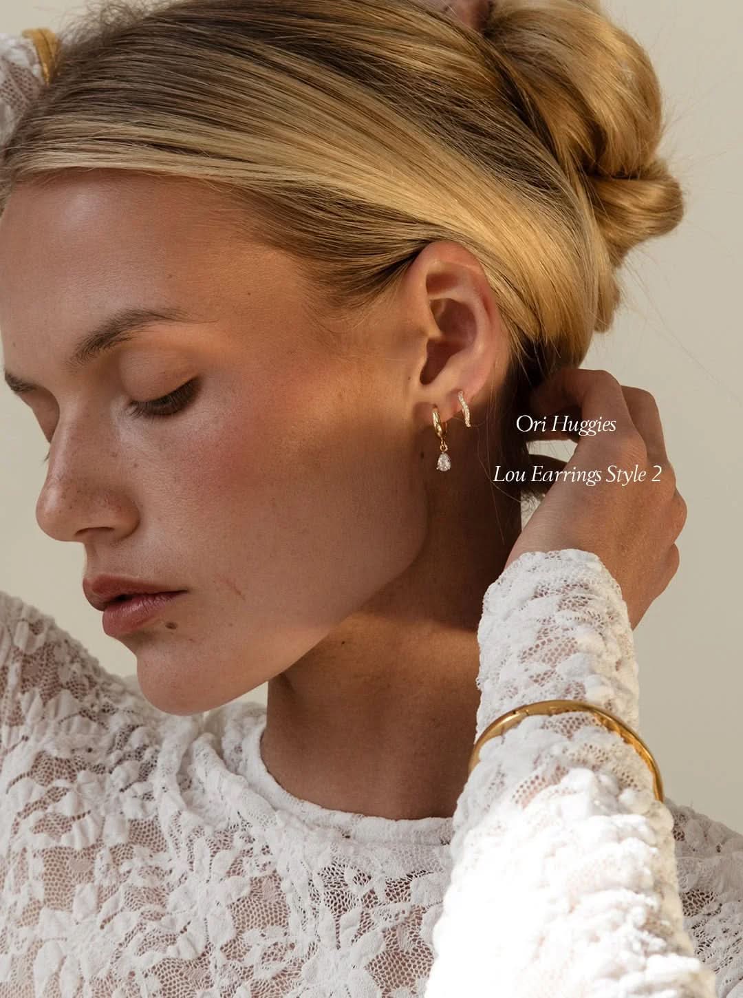 Lou Earrings - Gold - AYUNA