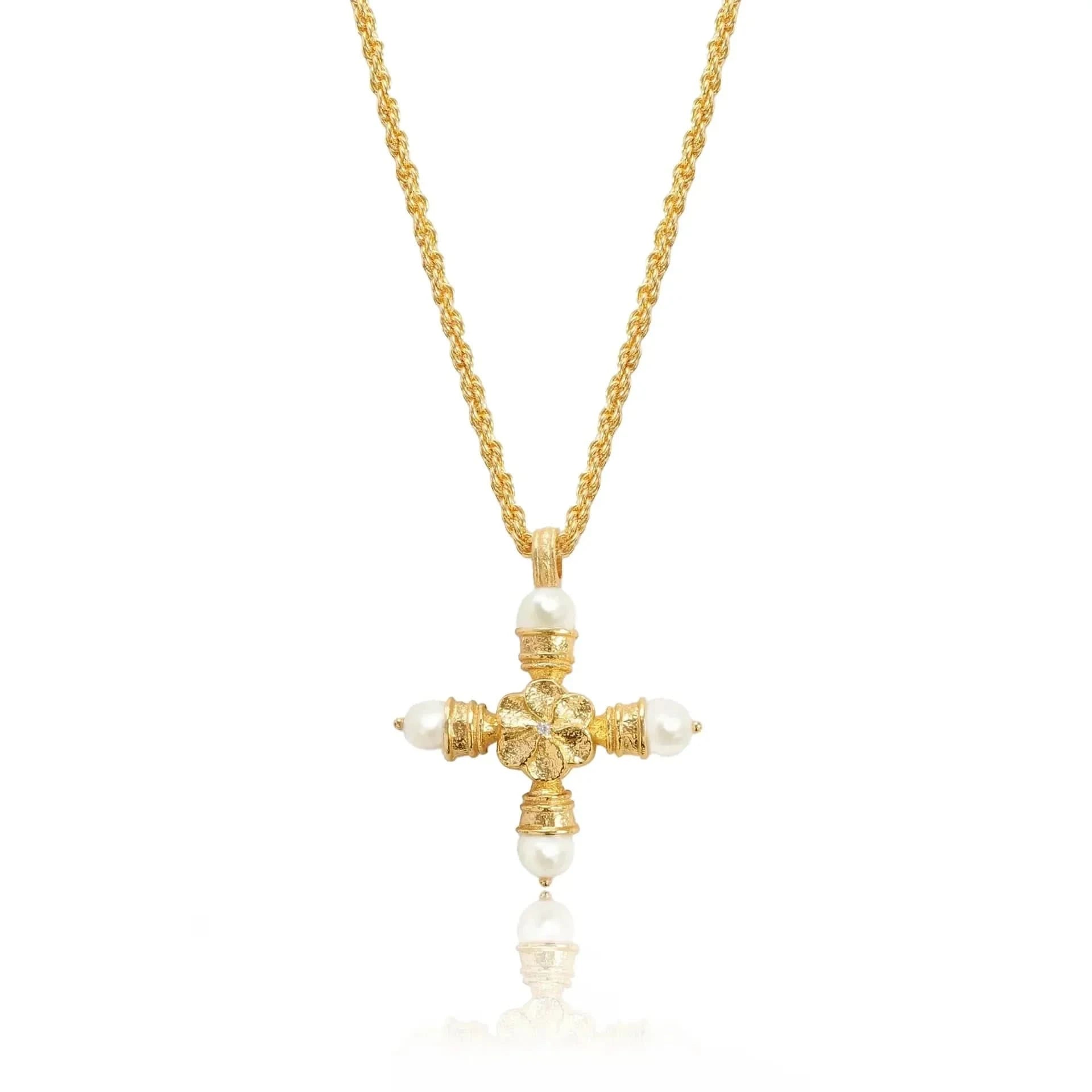 Molten Cross Necklace - AYUNA