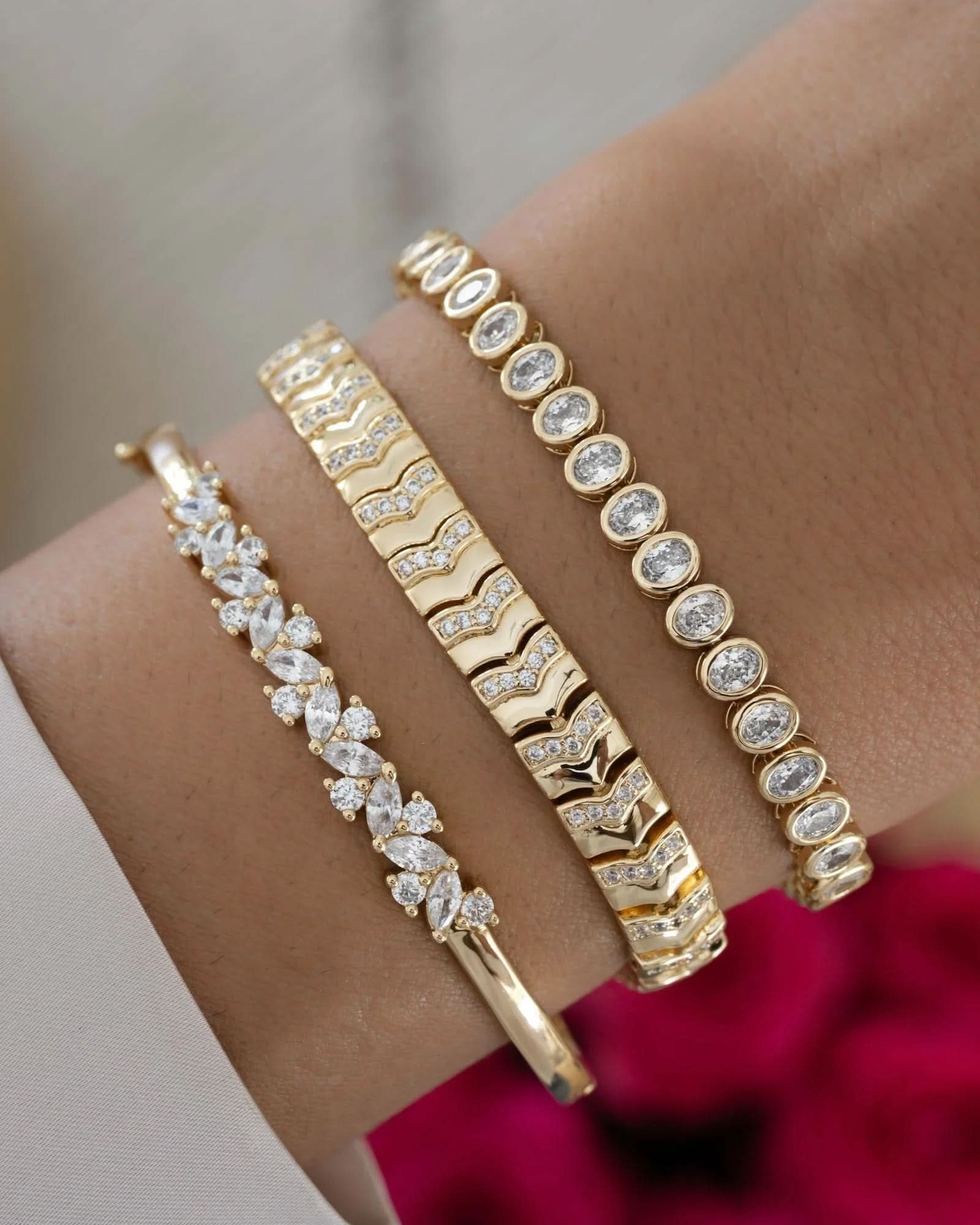 Multi - Stone Bangle - AYUNA