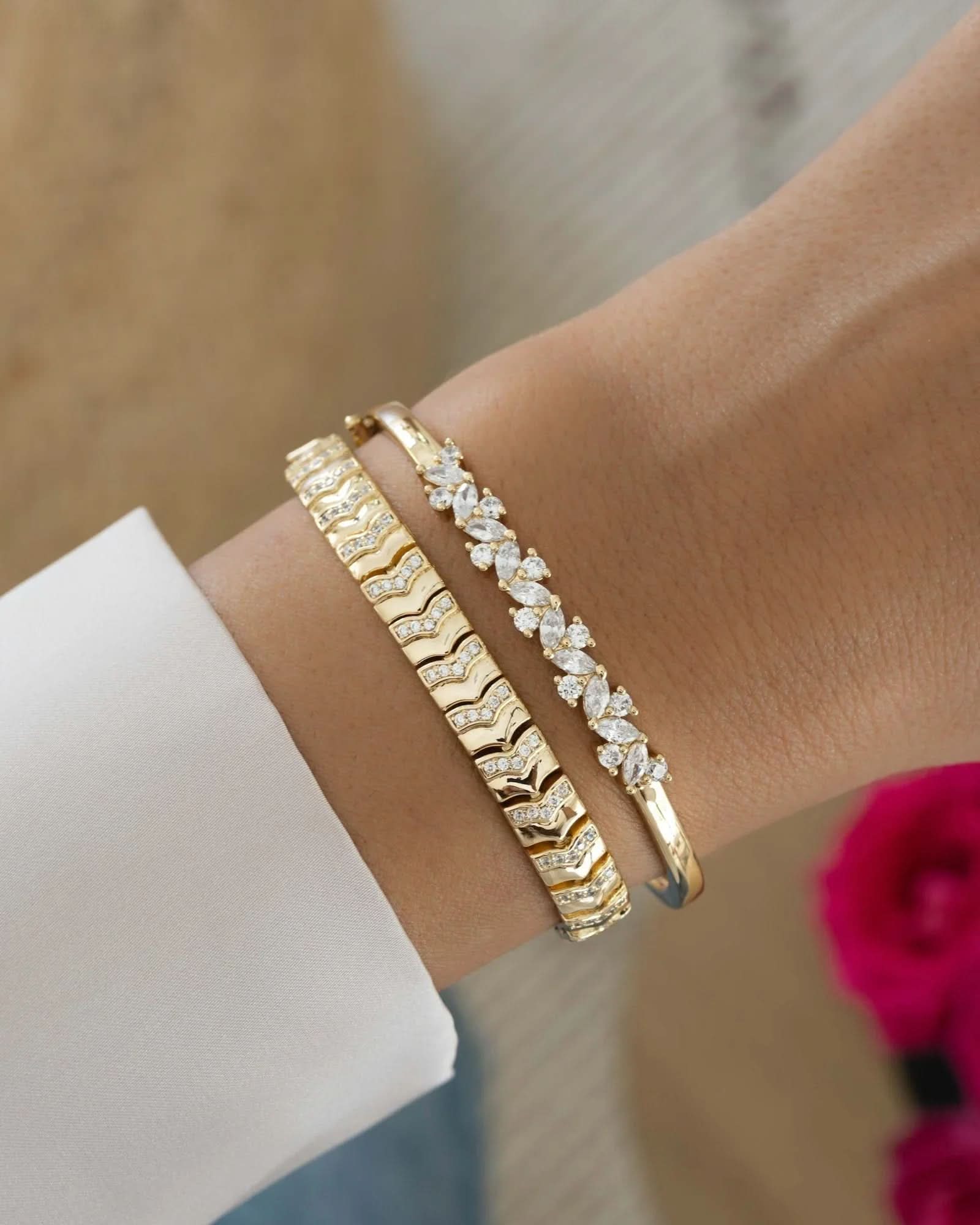 Multi - Stone Bangle - AYUNA