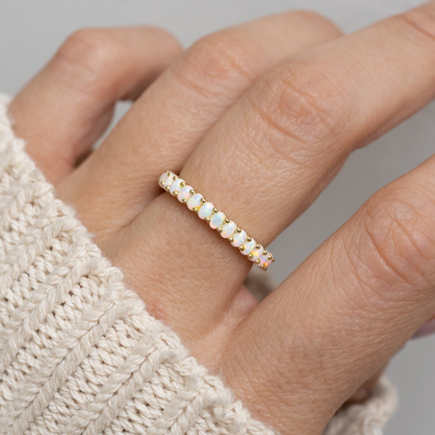 Opal Eternity Ring - AYUNA
