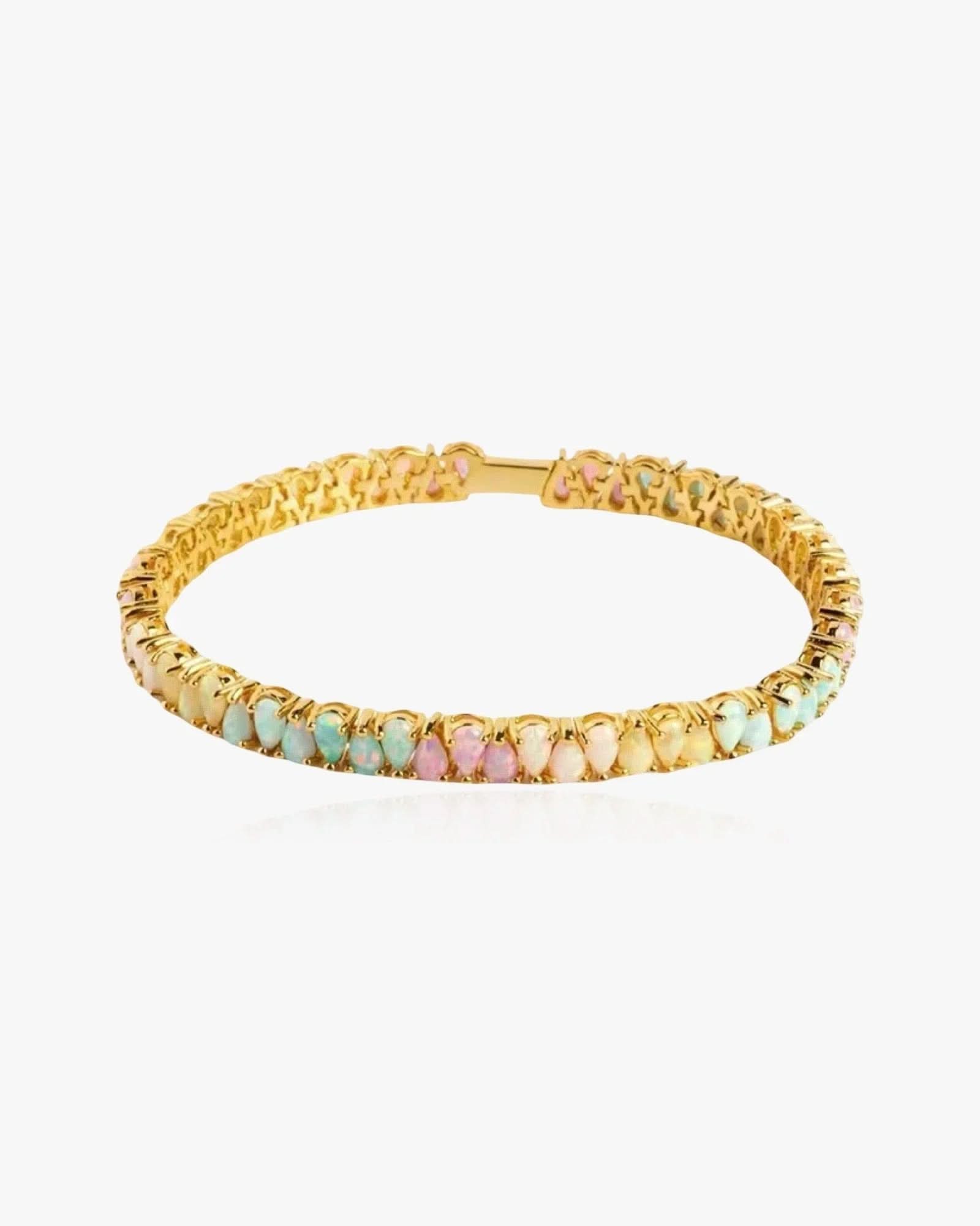 Pastel Opal Bracelet Sterling Silver - AYUNA