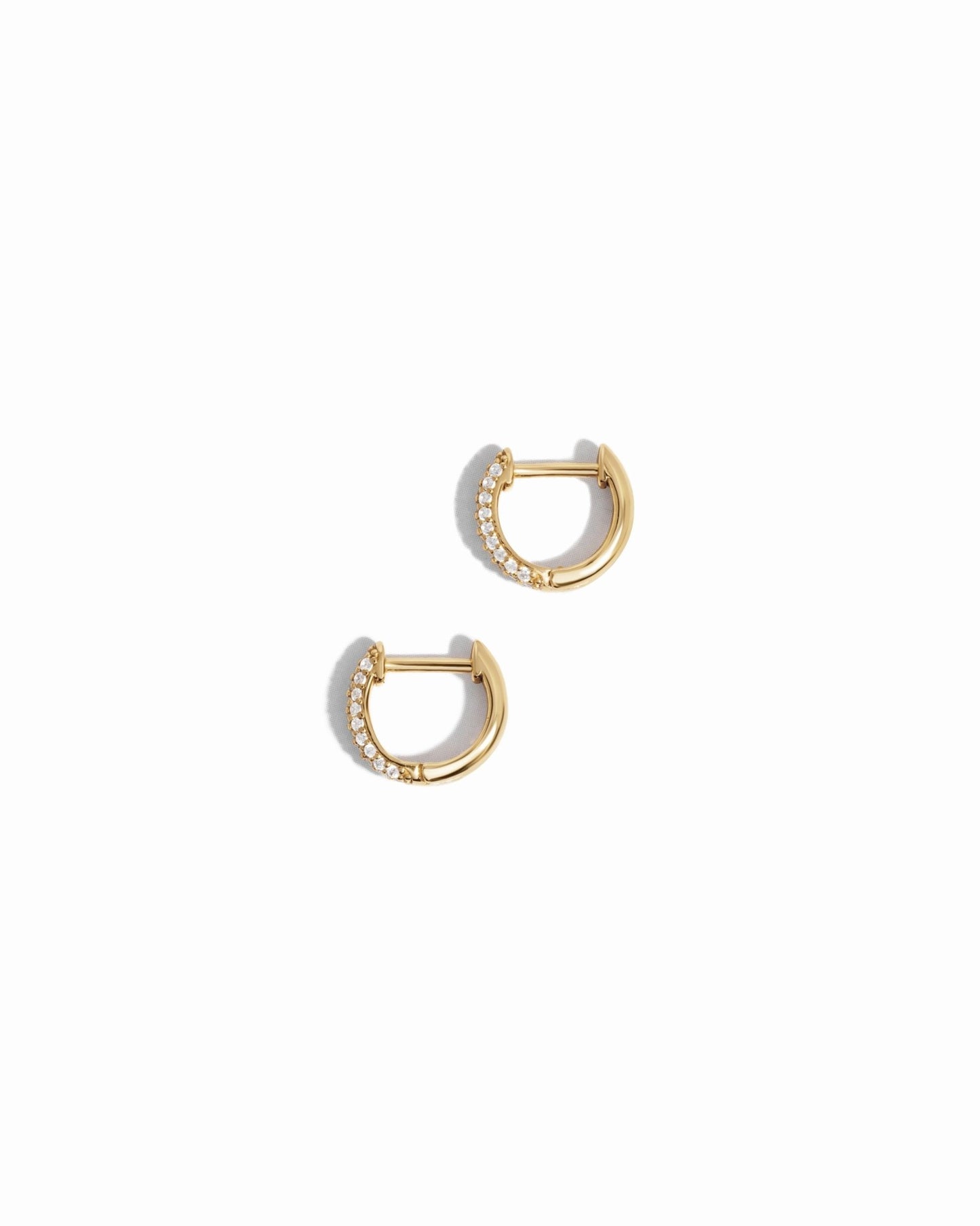 Pavé Huggie Earrings - AYUNA