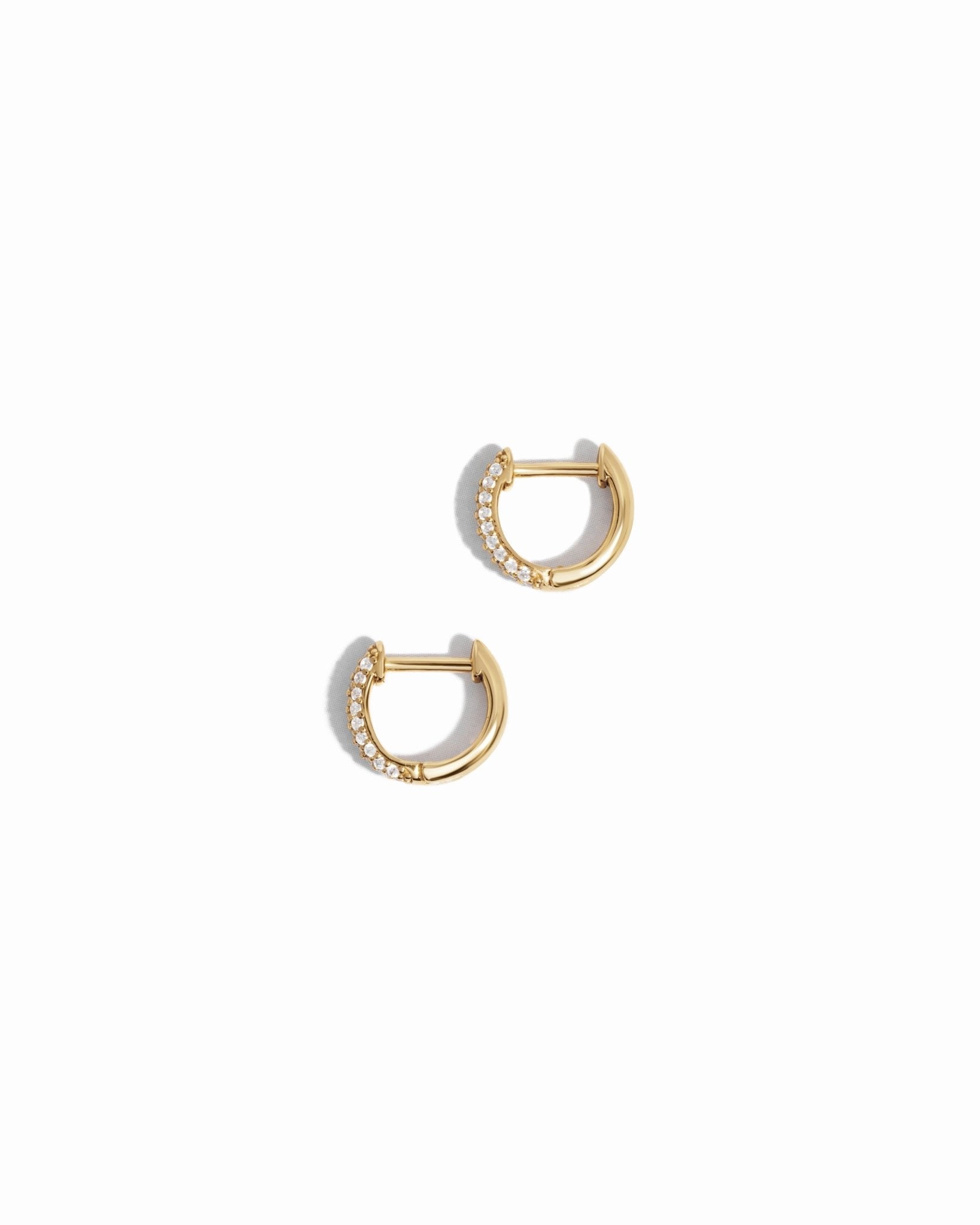 Pavé Huggie Earrings - AYUNA