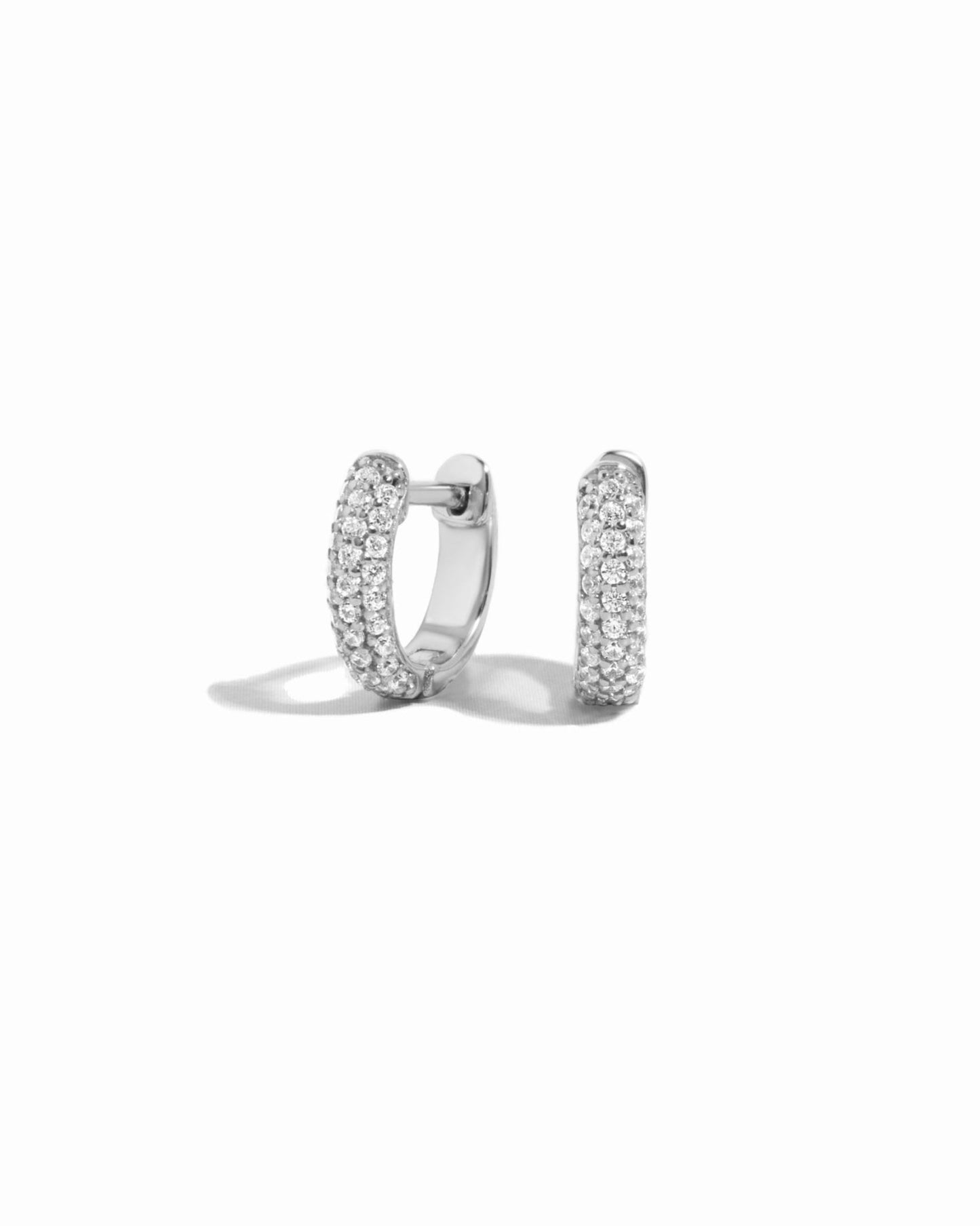 Pavé Huggie Earrings - AYUNA