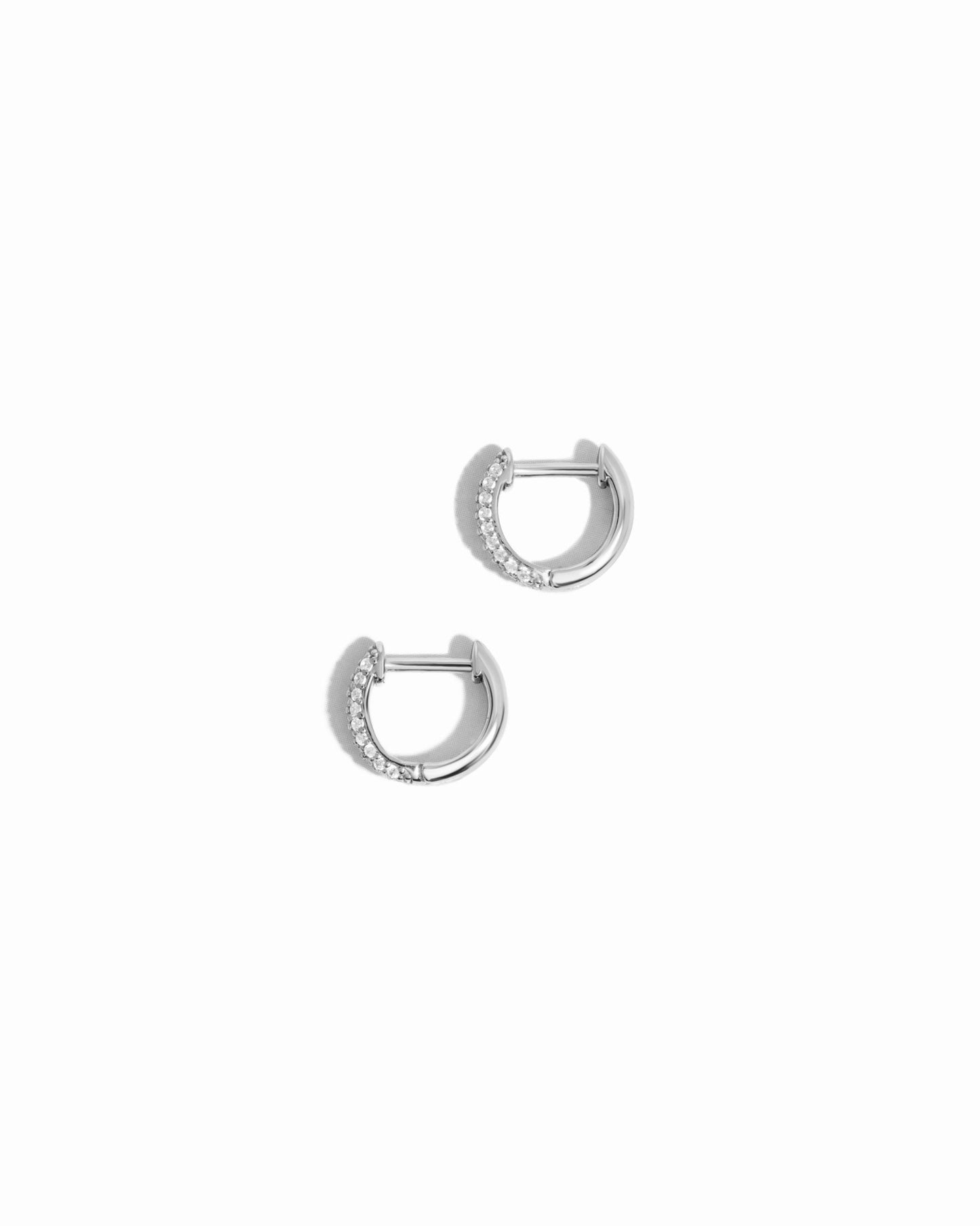 Pavé Huggie Earrings - AYUNA